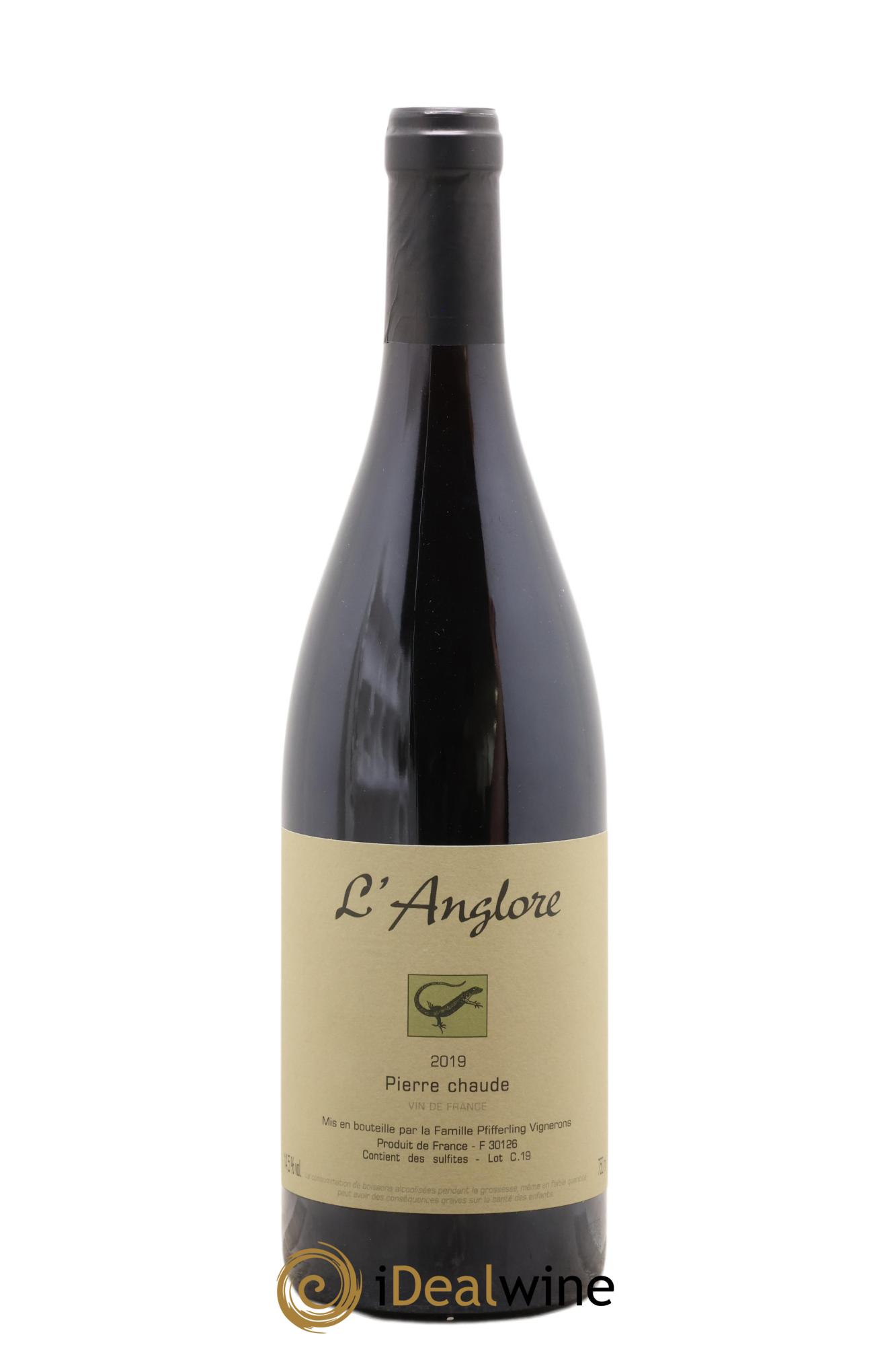 Vin de France Pierre chaude L'Anglore 2019 - Lot of 1 bottle - 0