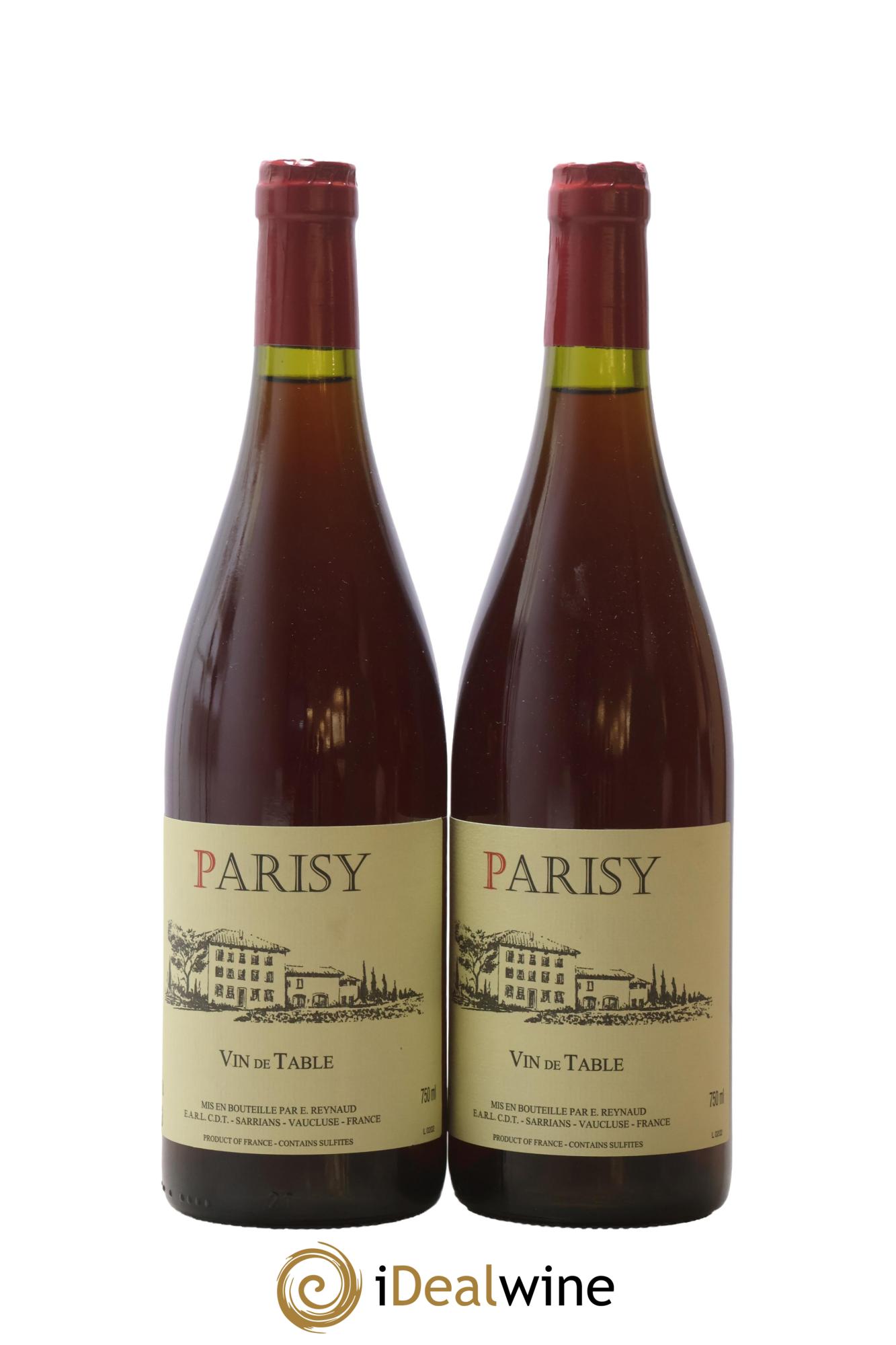 Vin de Table Parisy Emmanuel Reynaud 2020 - Lot de 2 bouteilles - 0