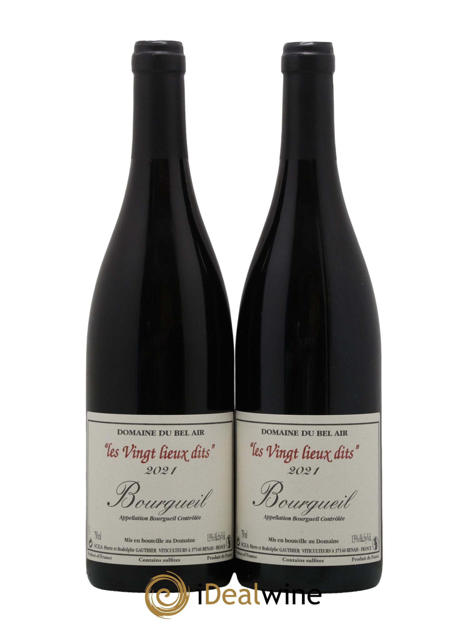 Bourgueil Vingt Lieux Dits Domaine du Bel Air 2021 - Lot de 2 bouteilles - 0