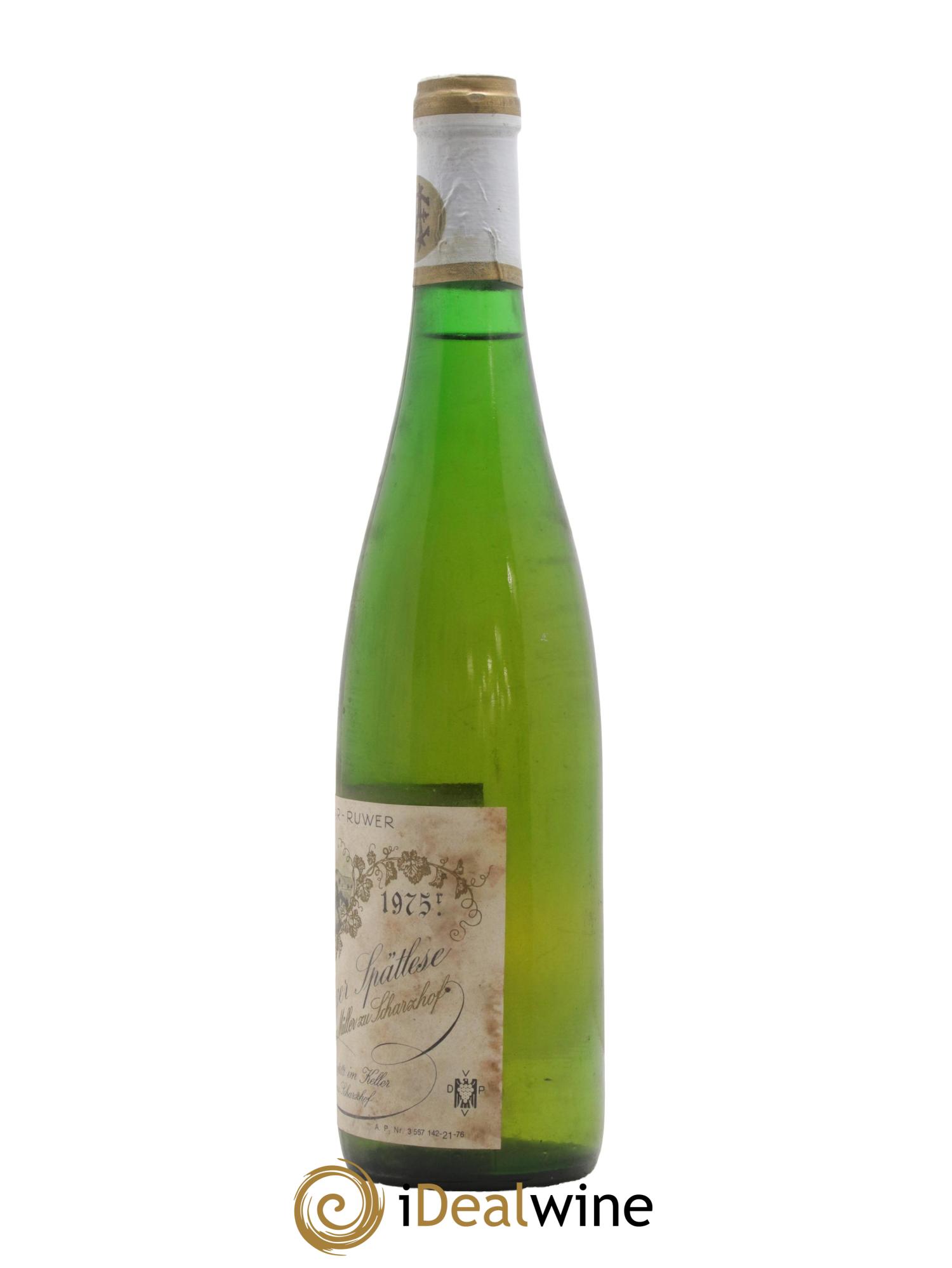 Riesling Scharzhofberger Spatlese Egon Muller 1975 - Lot de 1 bouteille - 1