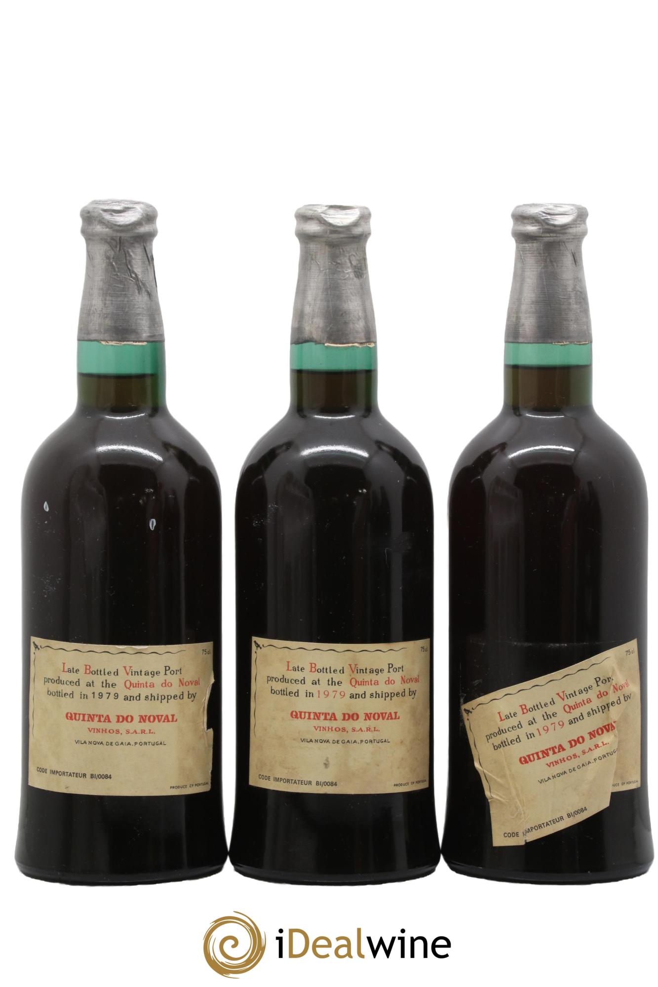Porto Quinta do Noval Late Bottled Vintage 1974 - Lot de 3 bouteilles - 1