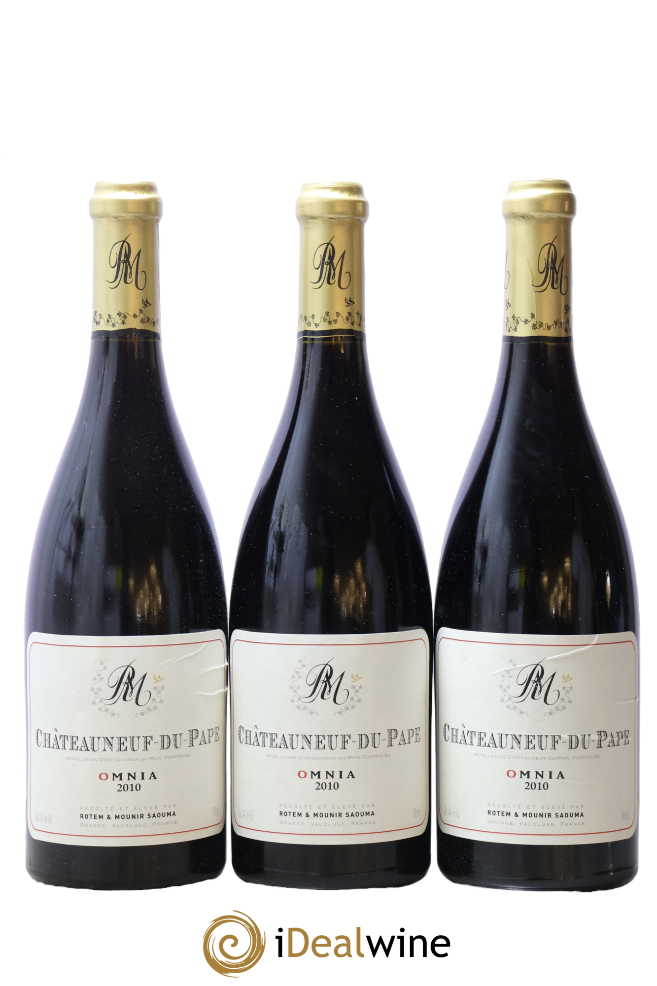 Châteauneuf-du-Pape Omnia Rotem et Mounir Saouma 2010 - Lot de 3 bouteilles - 0