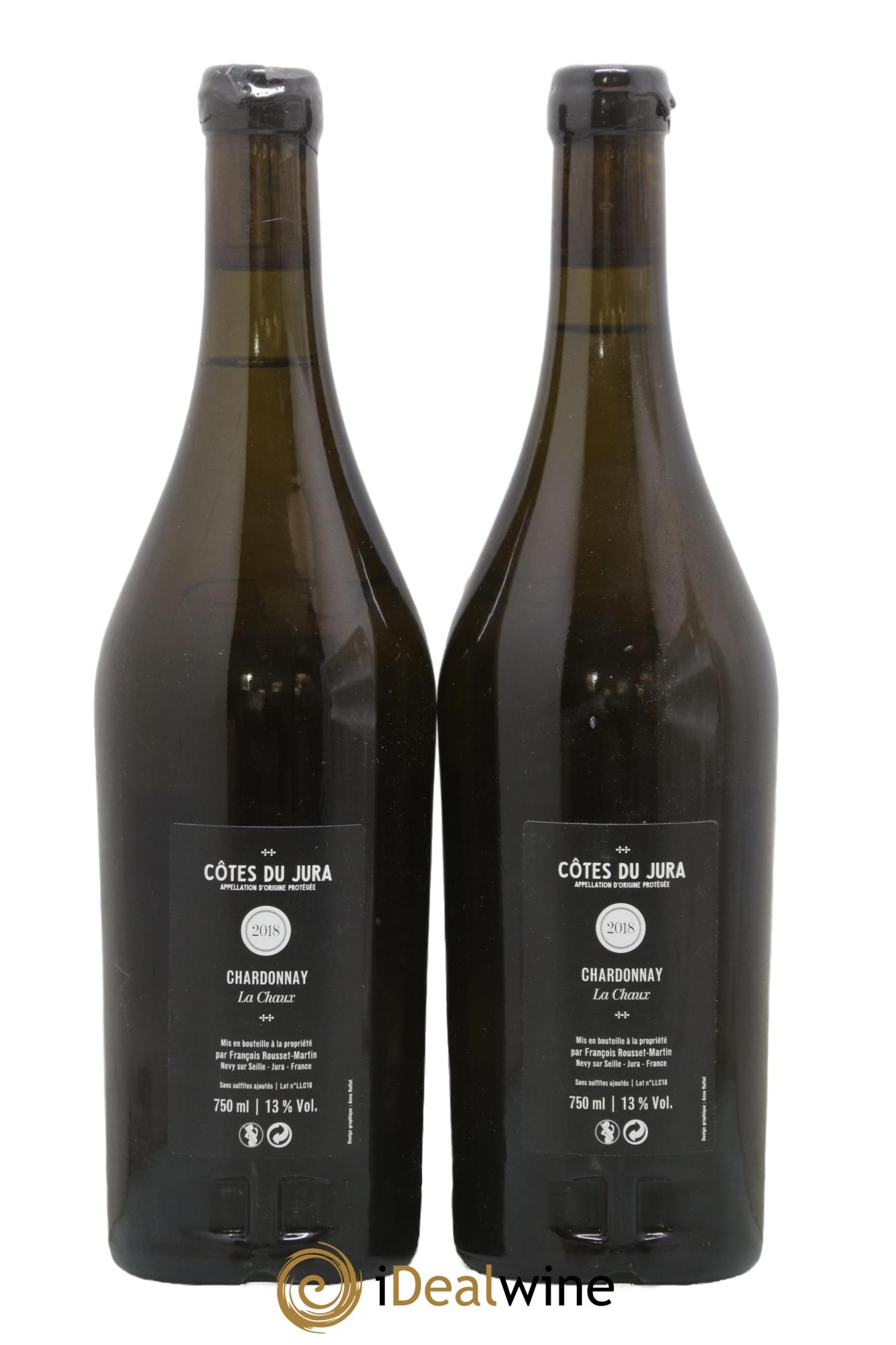Côtes du Jura La Chaux François Rousset Martin 2018 - Lot de 2 bouteilles - 1