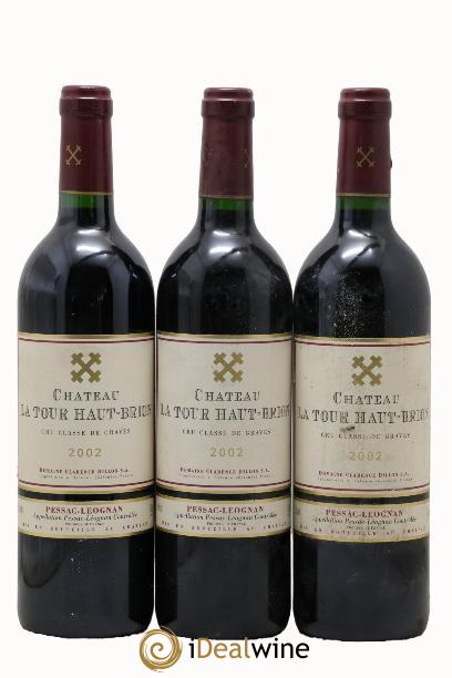Château la Tour Haut-Brion Cru Classé de Graves 2002 - Posten von 3 Flaschen - 0