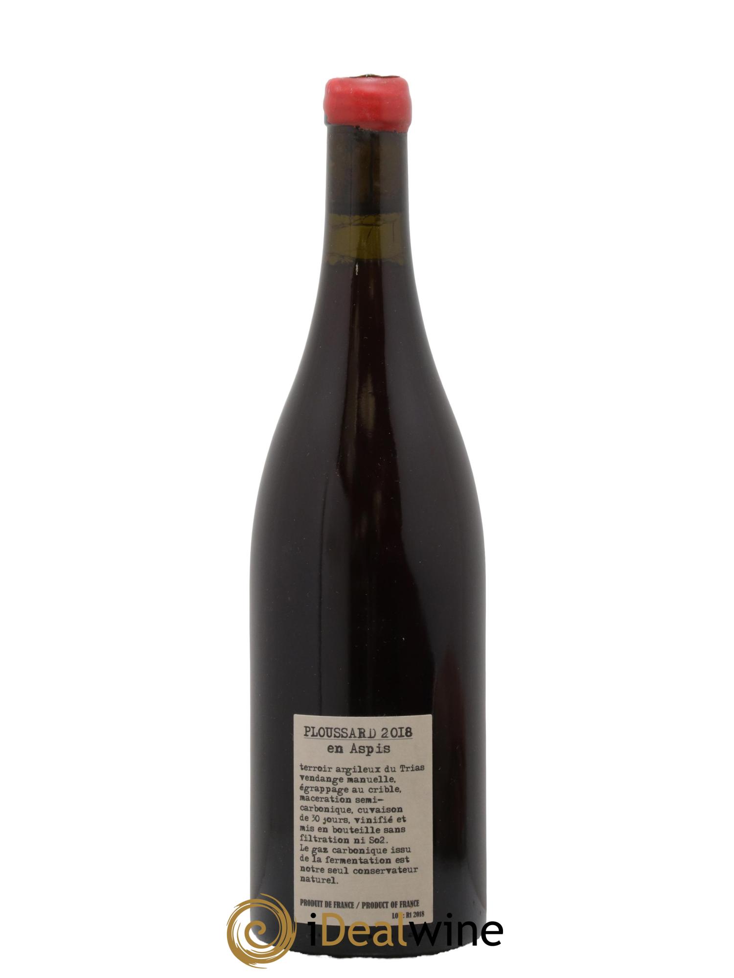 Arbois-Pupillin Ploussard En Aspis Adeline Houillon & Renaud Bruyère 2018 - Lot of 1 bottle - 1