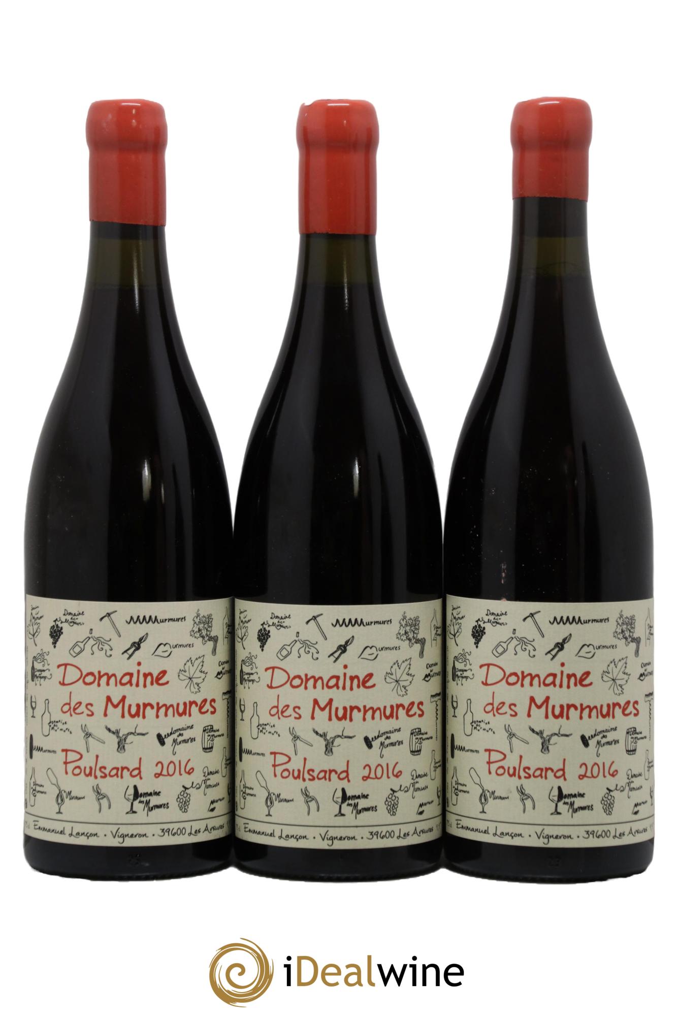 Vin de France Poulsard Murmures (Domaine des) - Emmanuel Lançon 2016 - Lot de 3 bouteilles - 0