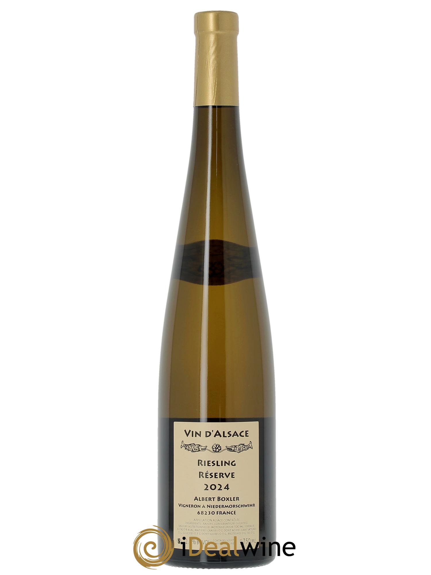 Alsace Riesling Réserve Albert Boxler 2024 - Lot de 1 bouteille - 1