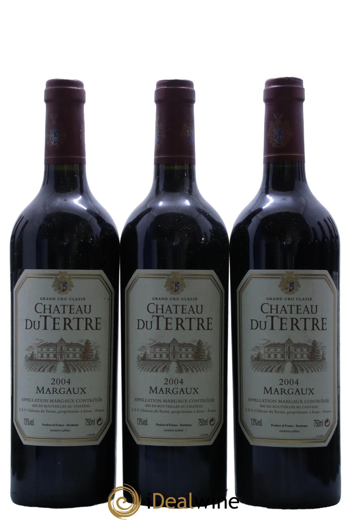 Château du Tertre 5ème Grand Cru Classé 2004 - Lot de 12 bouteilles - 1