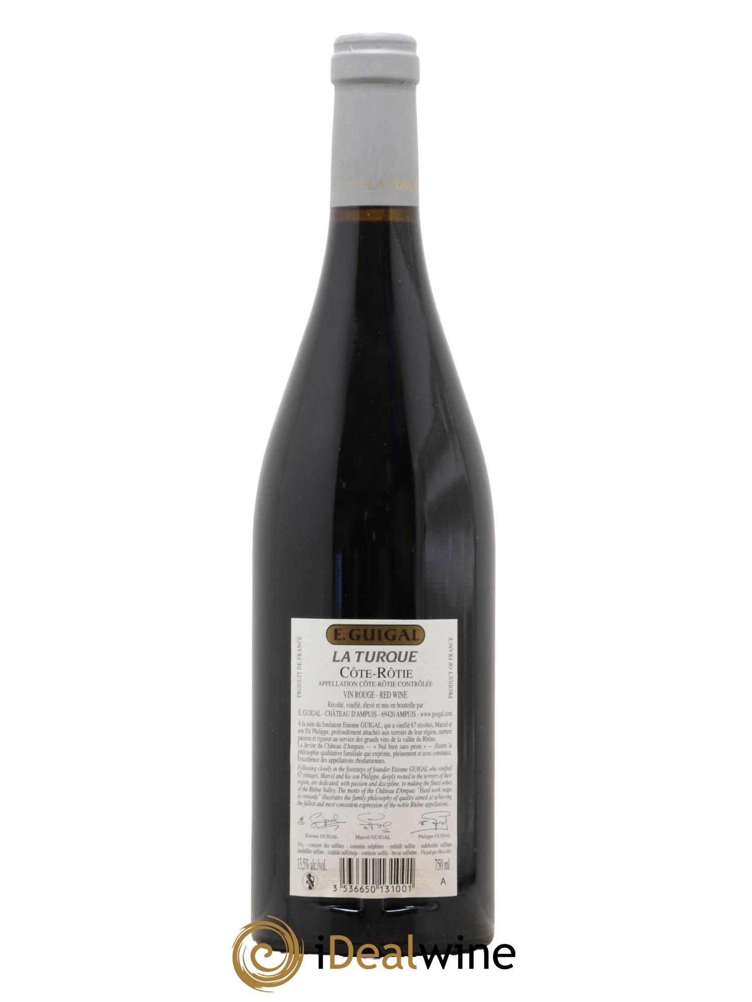 Côte-Rôtie La Turque Guigal 2012 - Lot of 1 bottle - 1