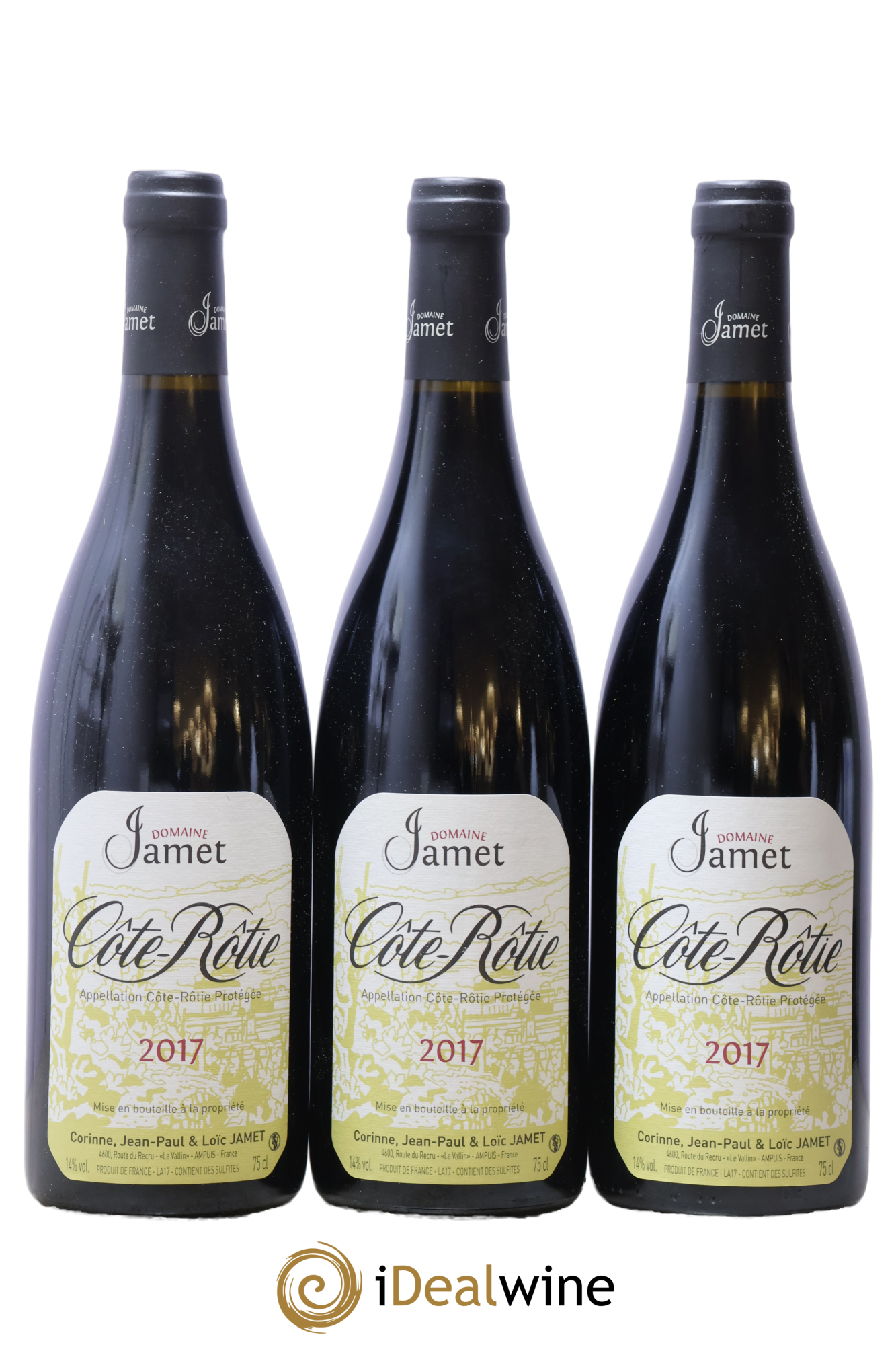 Côte-Rôtie Jamet (Domaine) 2017 - Lot de 3 bouteilles - 0