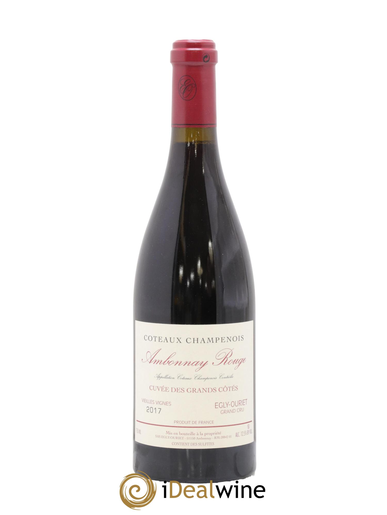 Ambonnay Cuvée des Grands Côtés VV Grand Cru Egly-Ouriet 2017 - Lot de 1 bouteille - 0