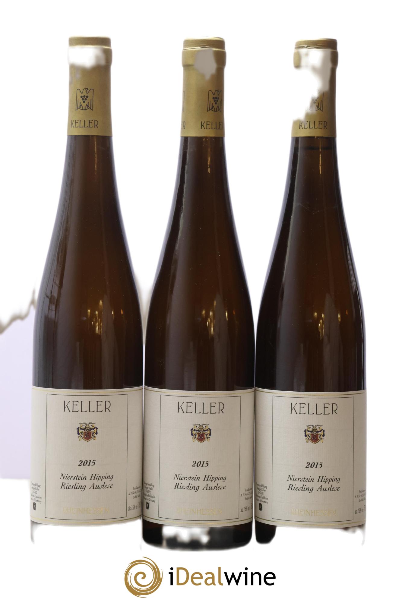 Allemagne Rheinhessen Riesling Auslese Nierstein Hipping Kelle 2015 - Posten von 3 Flaschen - 0