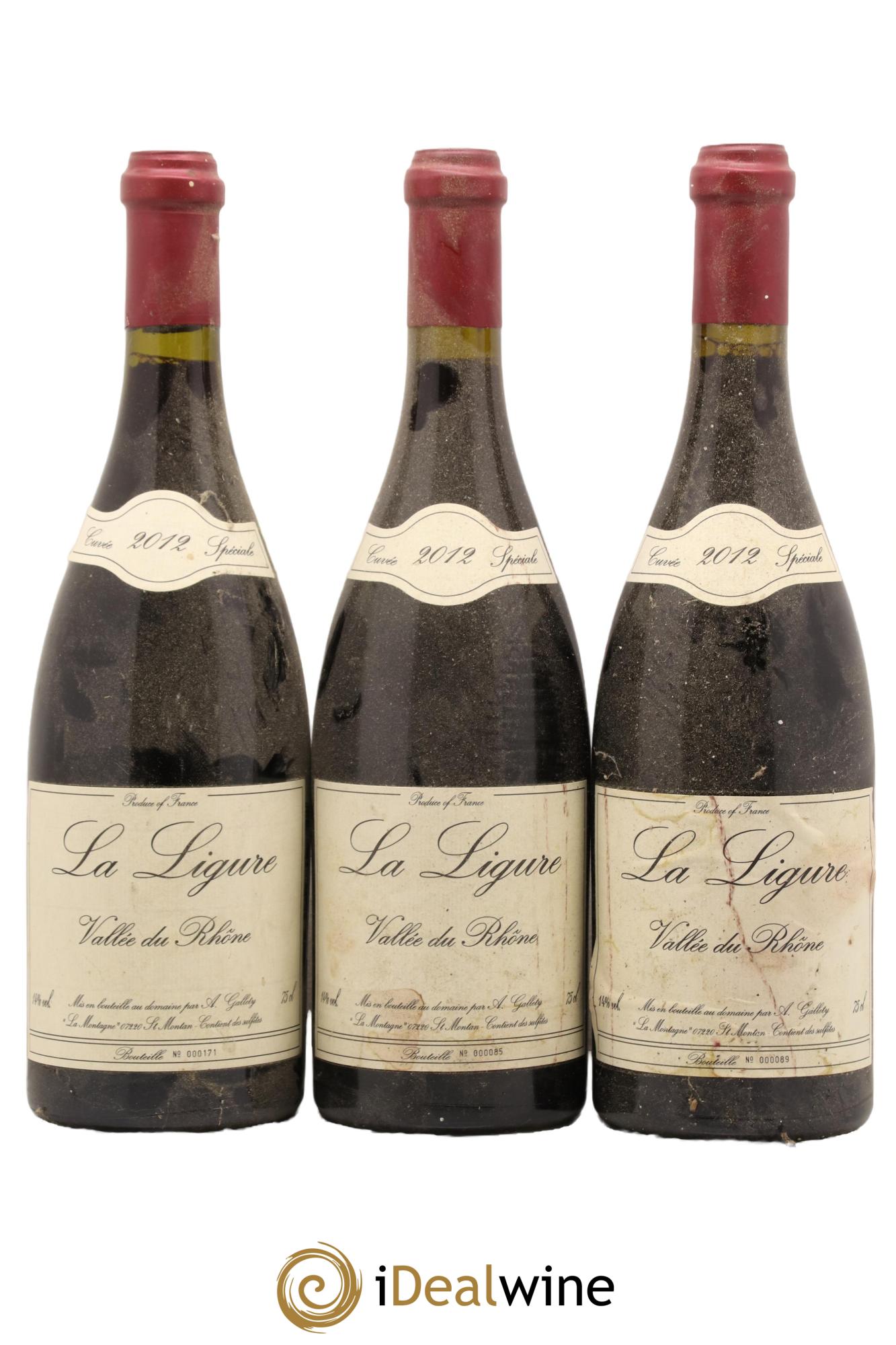 Côtes du Vivarais La Ligure Gallety (Domaine) 2012 - Lot de 3 bouteilles - 0