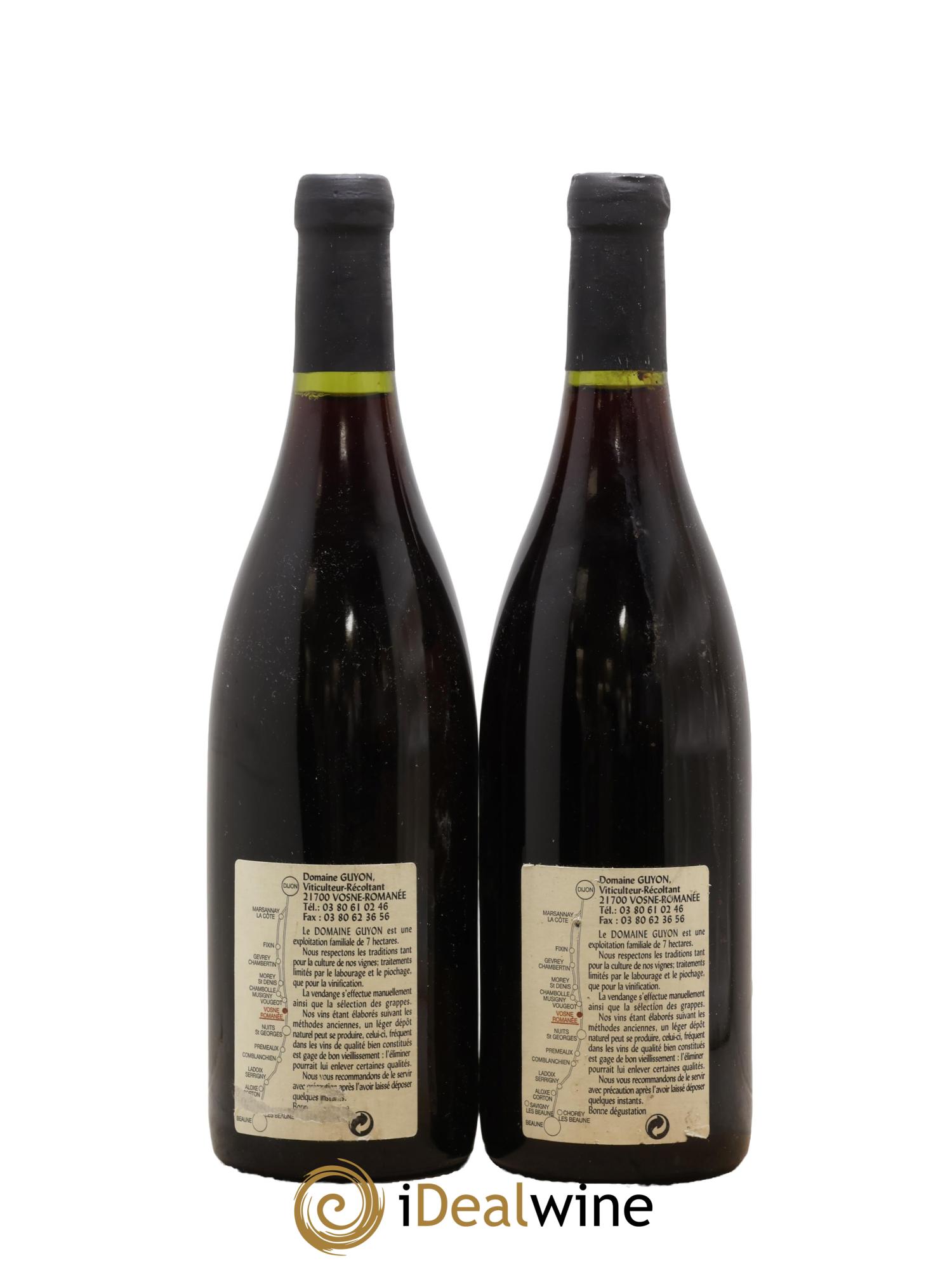 Echézeaux Grand Cru Guyon (Domaine) 1995 - Lotto di 2 bottiglie - 1