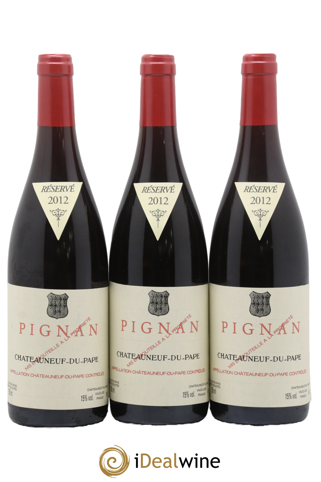 Châteauneuf-du-Pape Pignan Emmanuel Reynaud 2012 - Posten von 3 Flaschen - 0