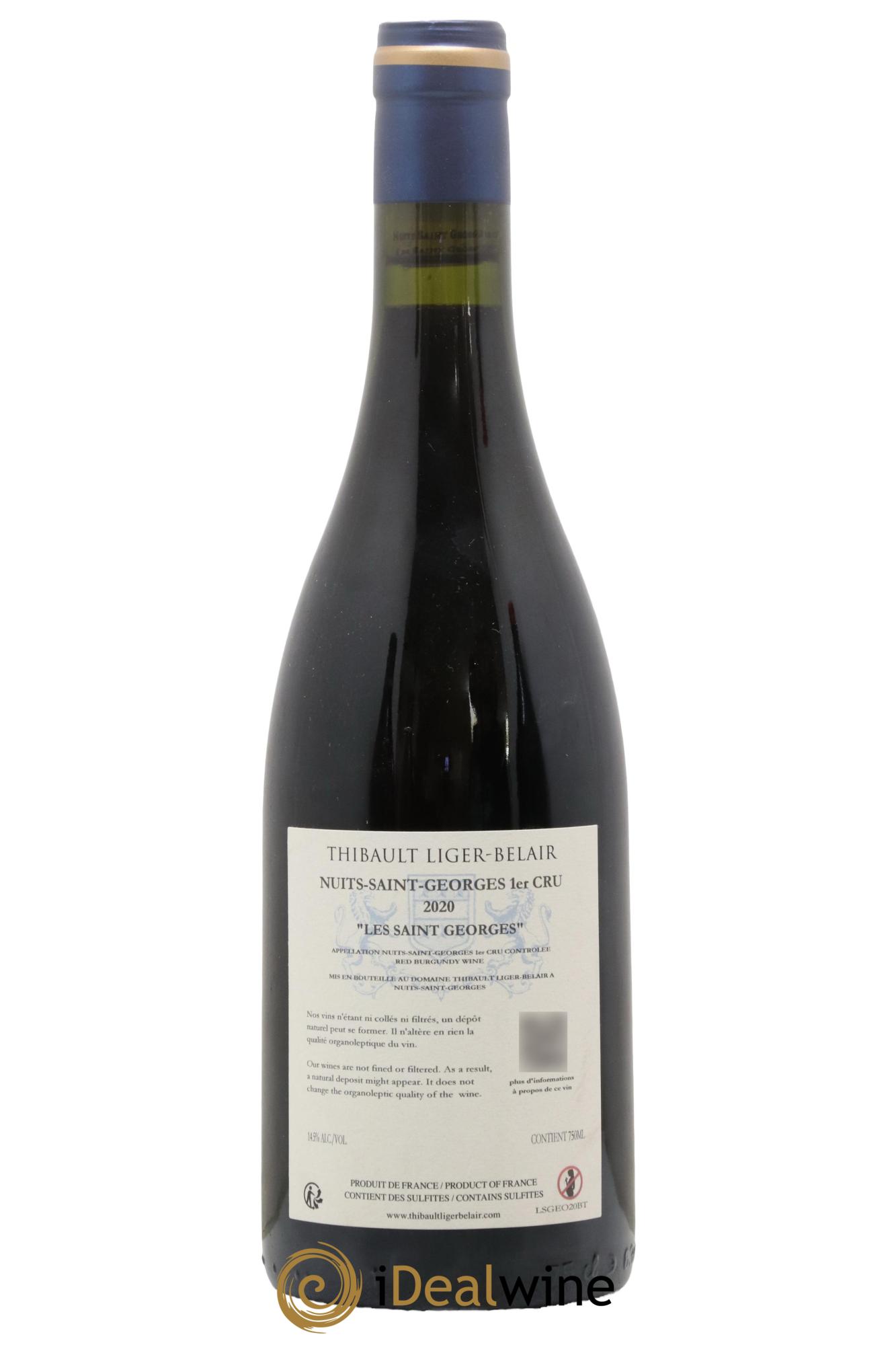 Nuits-Saint-Georges 1er Cru Les Saint-Georges Thibault Liger-Belair 2020 - Lot of 1 bottle - 1