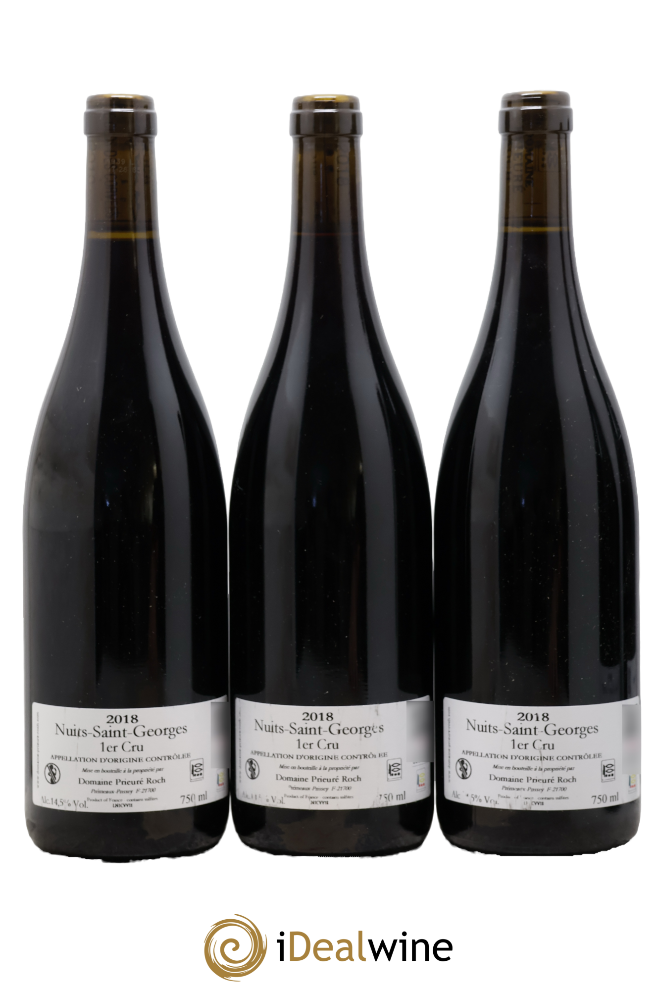 Nuits-Saint-Georges 1er Cru Vieilles Vignes Prieuré Roch 2018 - Lot de 3 bouteilles - 1