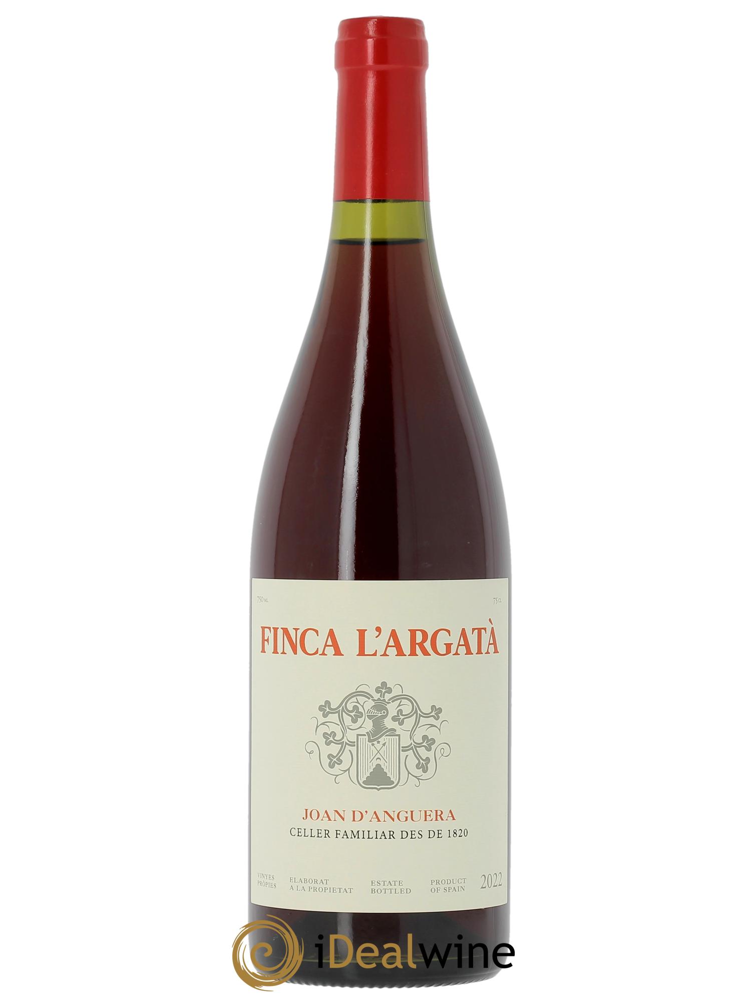 Montsant DO Celler Joan d'Anguera Finca L'Argata  2022 - Lot de 1 bouteille - 0