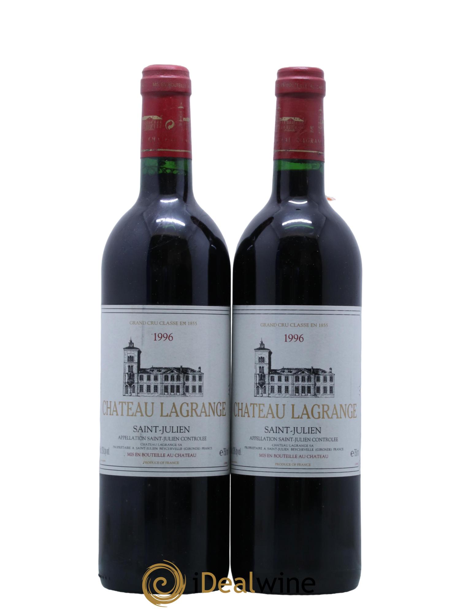 Château Lagrange 3ème Grand Cru Classé 1996 - Lot de 2 bouteilles - 0