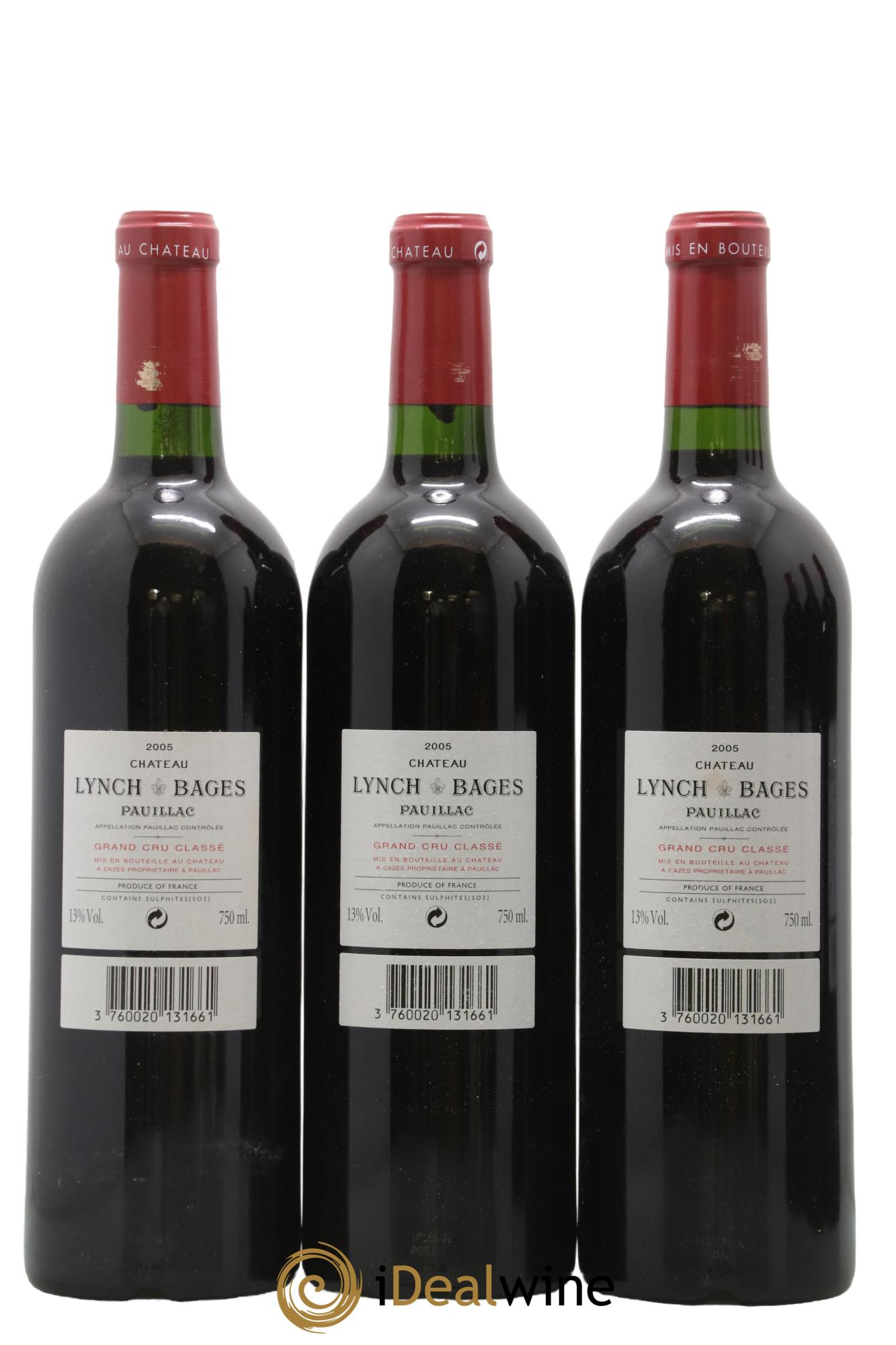 Château Lynch Bages 5ème Grand Cru Classé 2005 - Posten von 12 Flaschen - 6