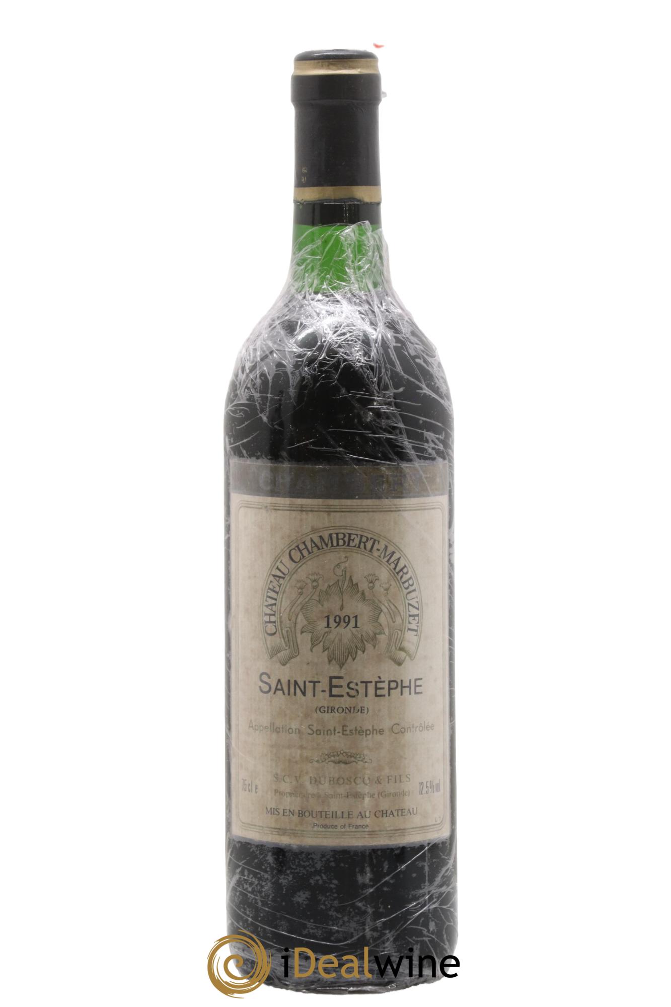 Château Chambert-Marbuzet Cru Bourgeois 1991 - Lot of 1 bottle - 0