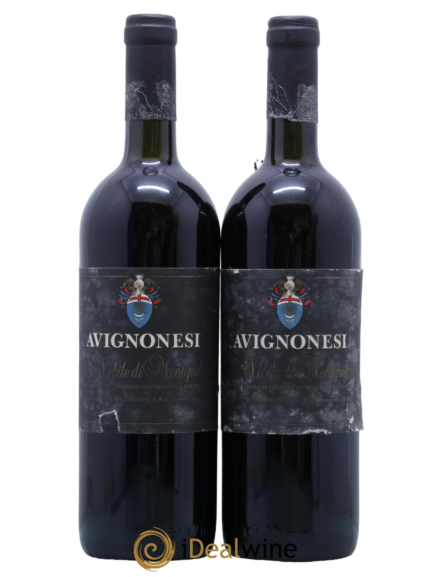 Italie Vino Nobile di Montepulciano Avignonesi 1983 - Lot de 2 bouteilles - 0
