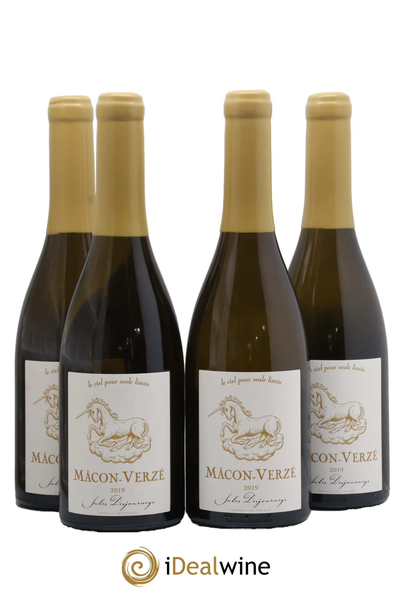 Mâcon-Verzé Jules Desjourneys 2019 - Posten von 4 Flaschen - 0