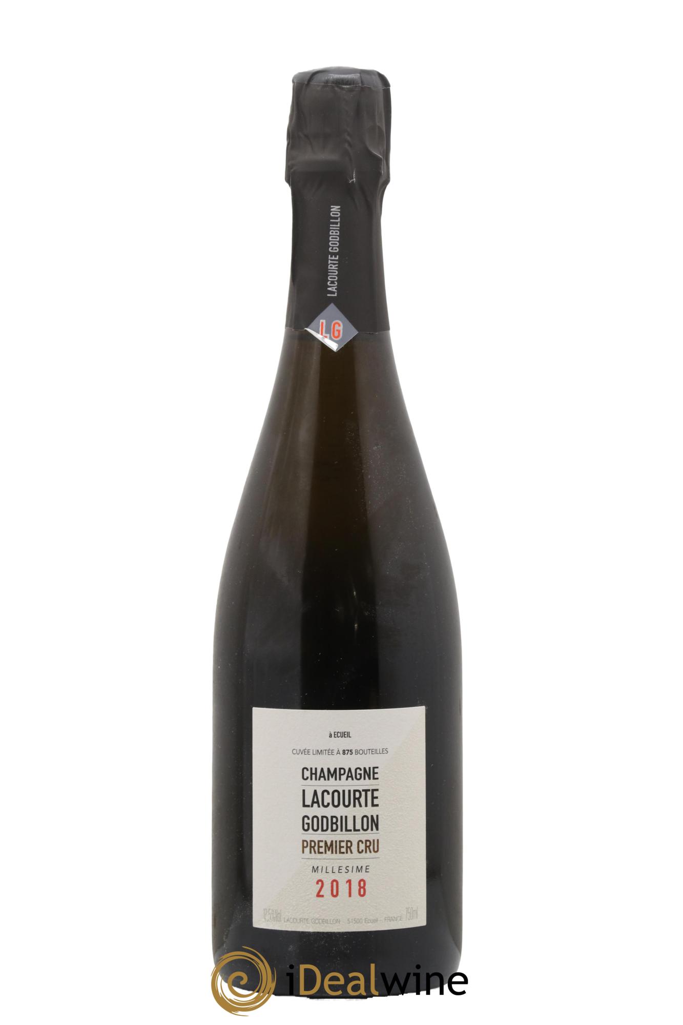 Extra Brut Premier Cru Lacourte-Godbillon 2018 - Lot de 1 bouteille - 0