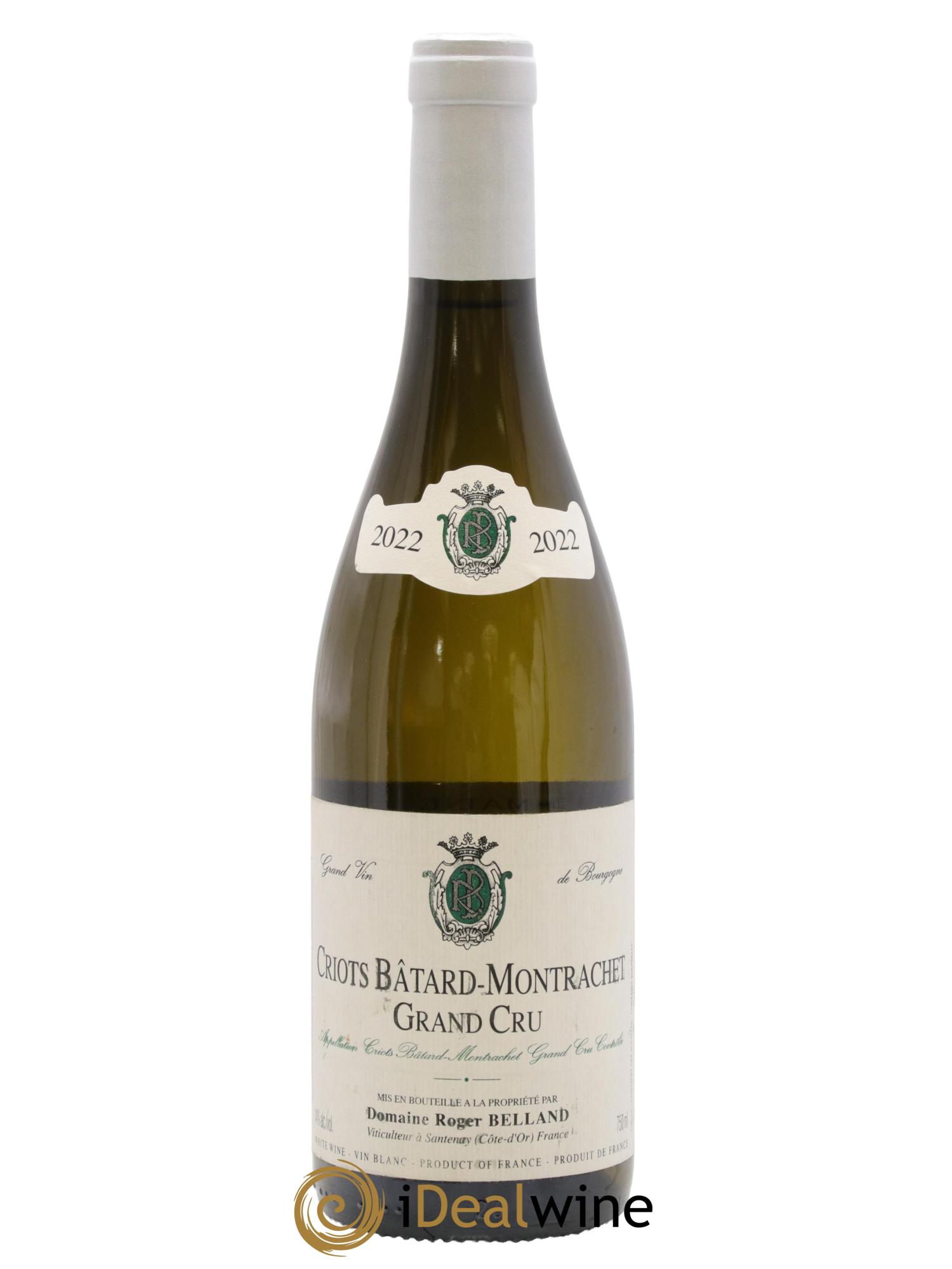 Criots-Bâtard-Montrachet Grand Cru Roger Belland (Domaine) 2022 - Lot of 1 bottle - 0