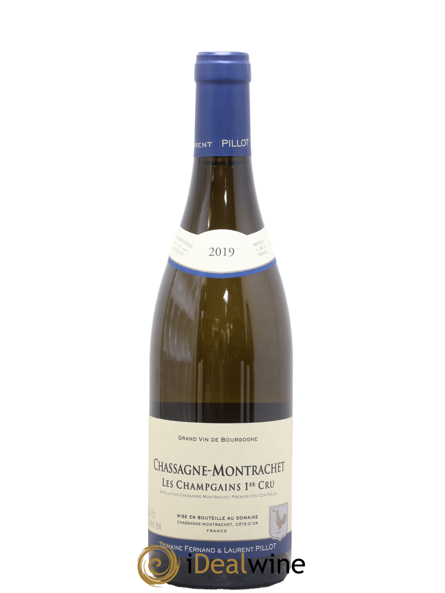 Chassagne-Montrachet 1er Cru Les Champgains Fernand et Laurent Pillot (Domaine) 2019 - Lot de 1 bouteille - 0