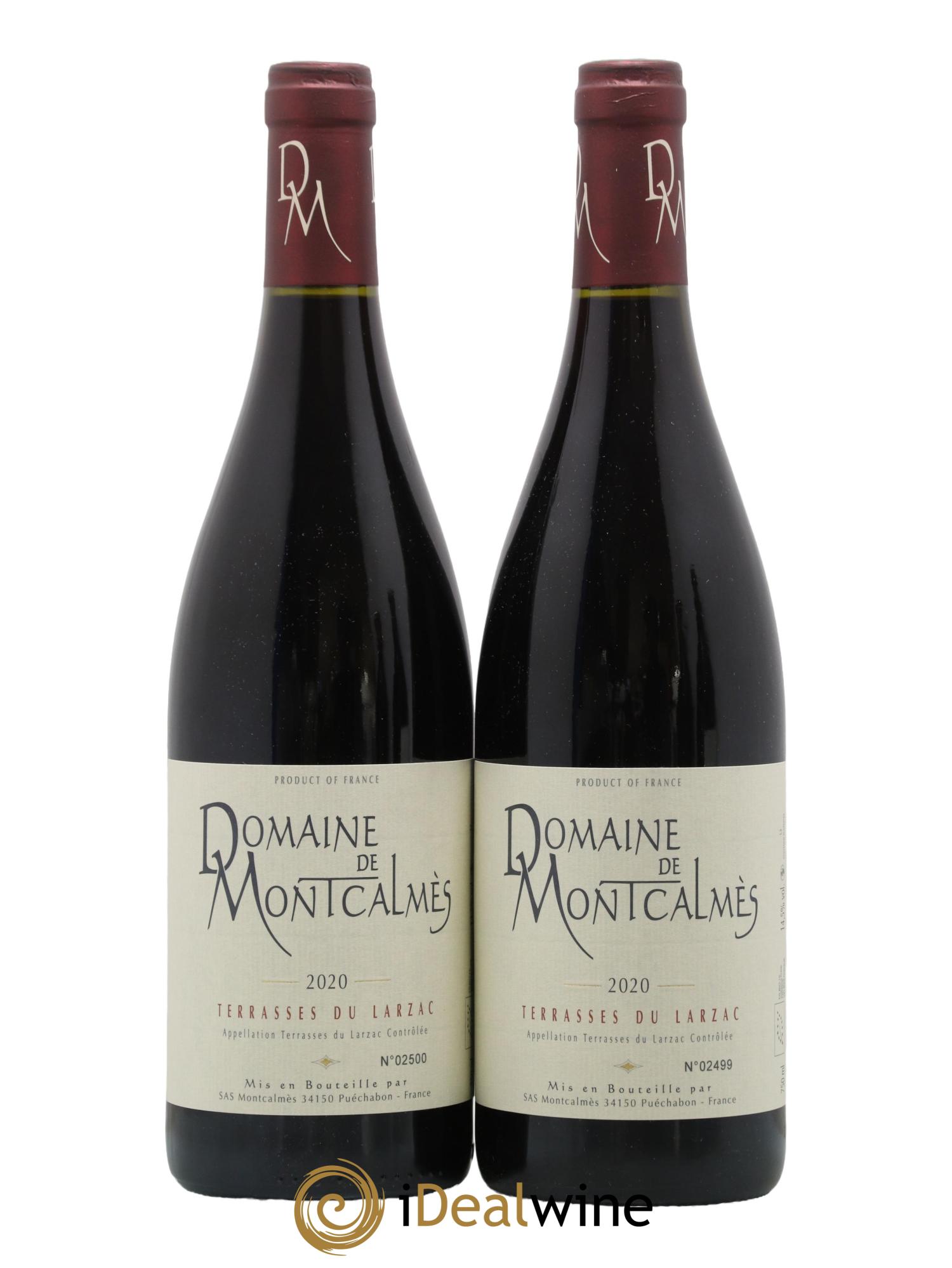 Terrasses du Larzac Domaine de Montcalmès Frédéric Pourtalié 2020 - Lot de 2 bouteilles - 0