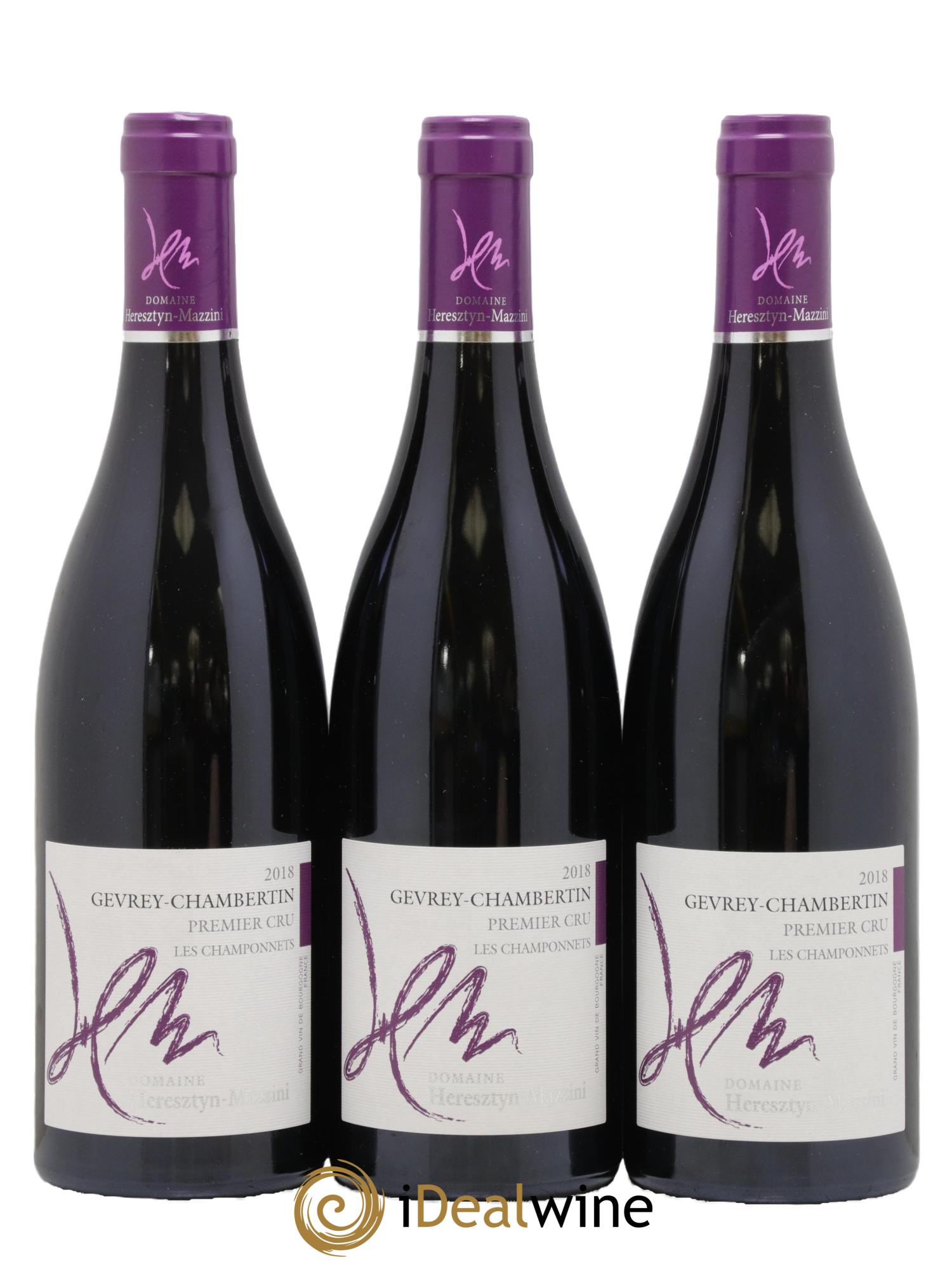 Gevrey-Chambertin 1er Cru Les Champonnets Domaine Heresztyn 2018 - Lot de 3 bouteilles - 0