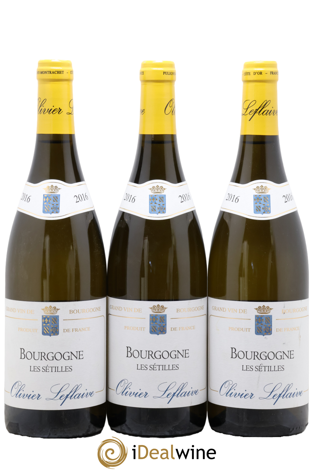 Bourgogne Les Sétilles Olivier Leflaive 2016 - Lot de 3 bouteilles - 0