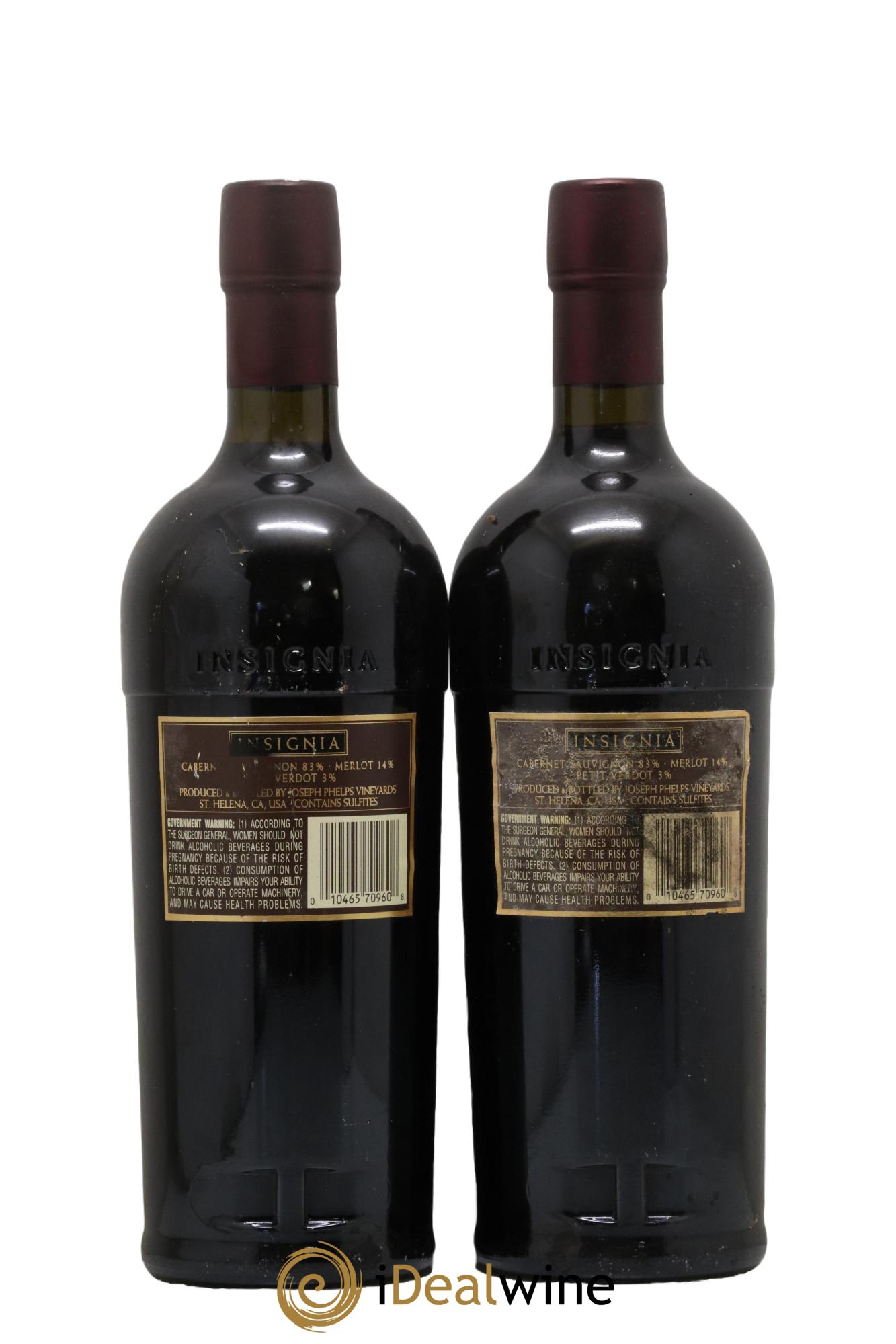 Napa Valley Insignia Joseph Phelps 1997 - Posten von 2 Flaschen - 1
