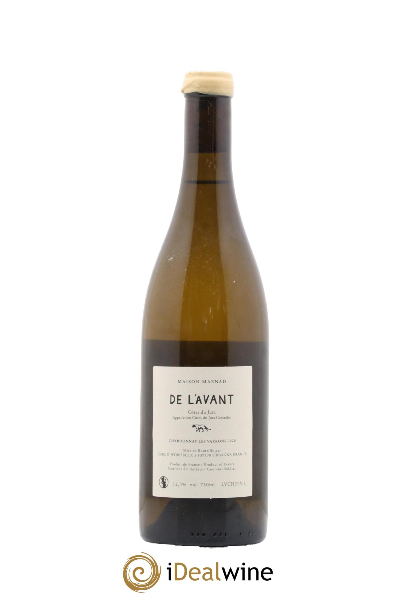 Côtes du Jura De l'Avant Les Varrons Katie Worobeck Maison Maenad 2020 - Lot de 1 bouteille - 1