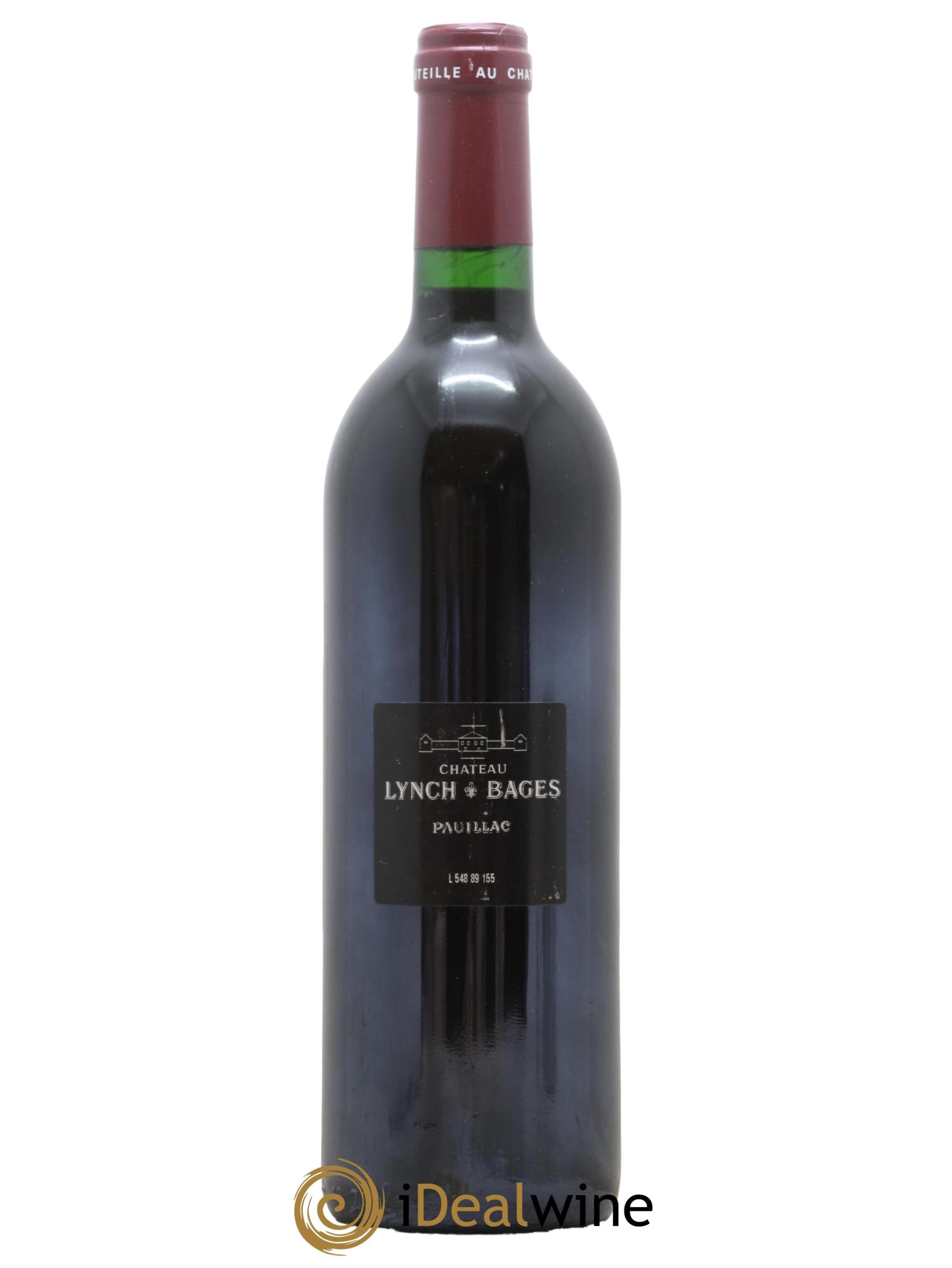 Château Lynch Bages 5ème Grand Cru Classé 1989 - Lot de 1 bouteille - 1