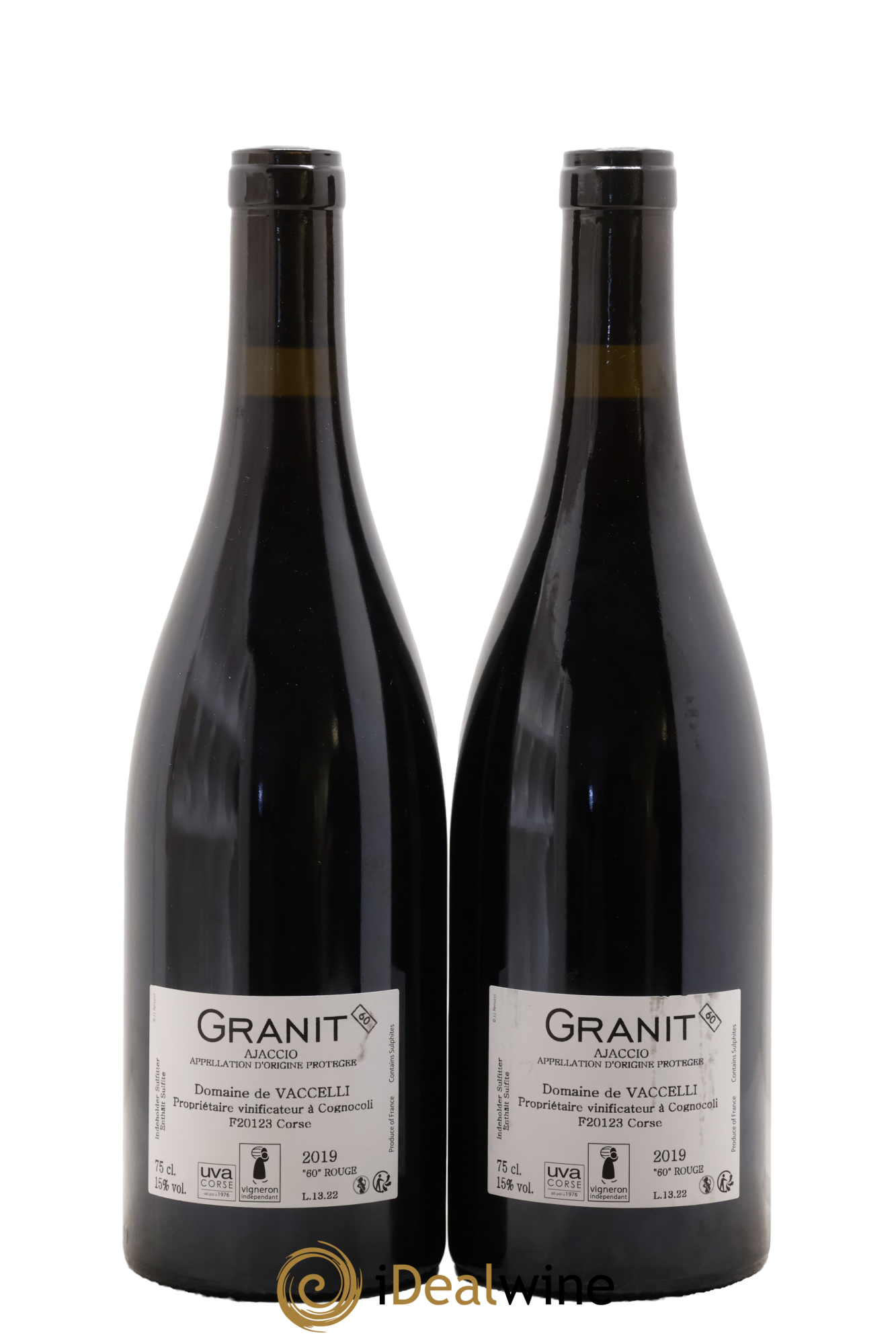 Ajaccio Granit 60 Vaccelli 2019 - Lot de 2 bouteilles - 1