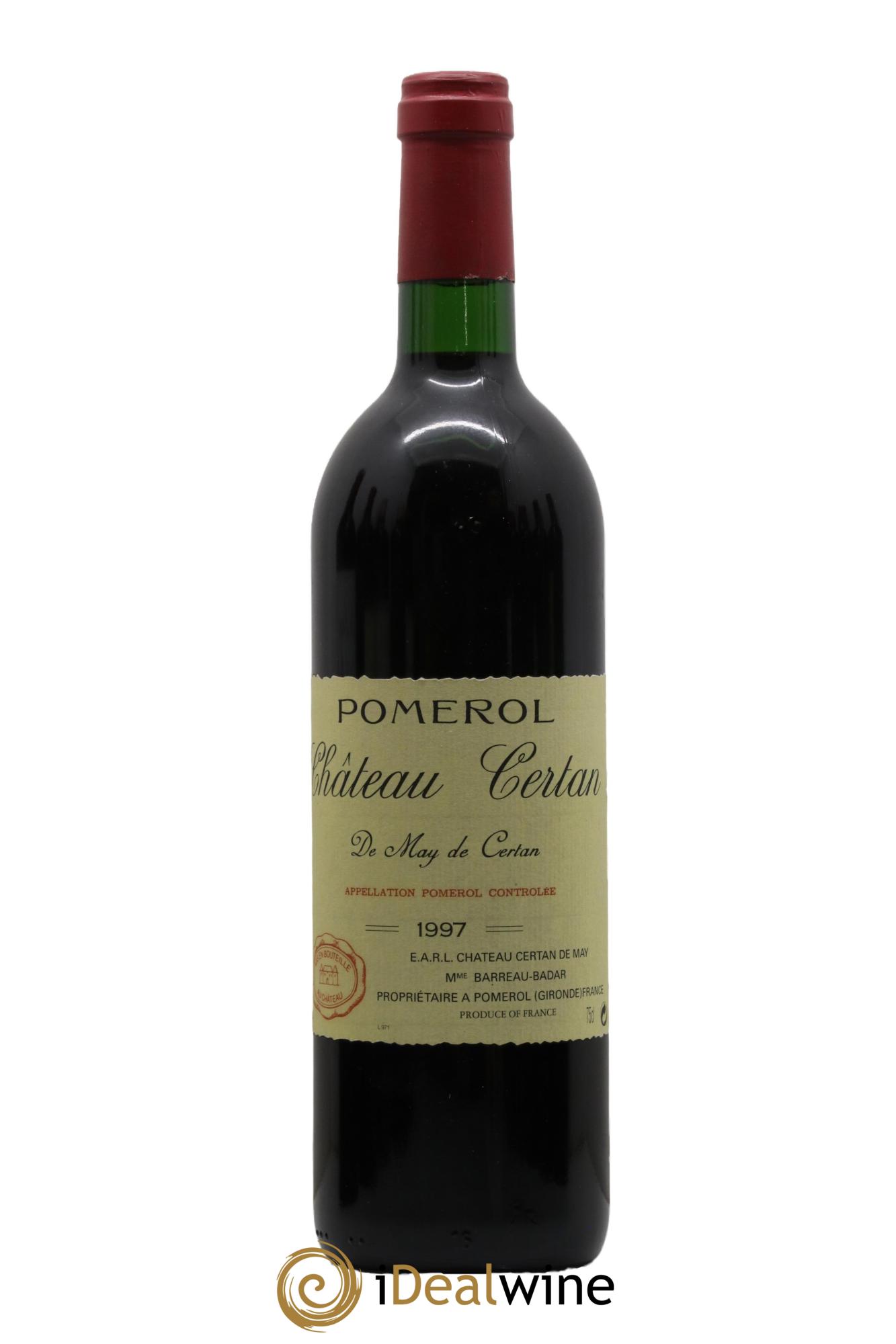 Château Certan de May 1997 - Posten von 1 Flasche - 0