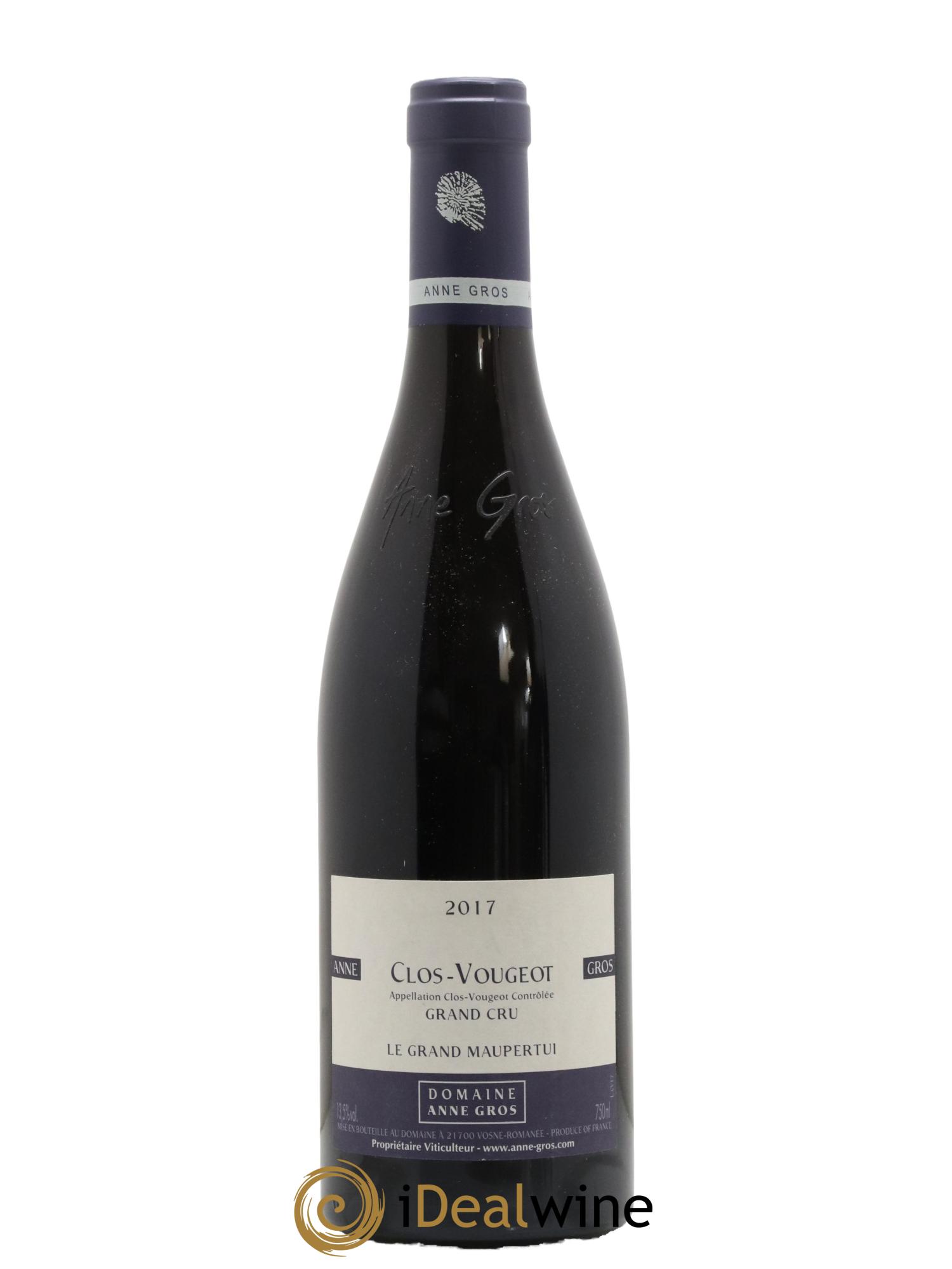 Clos de Vougeot Grand Cru Le Grand Maupertui Anne Gros 2017 - Posten von 1 Flasche - 0