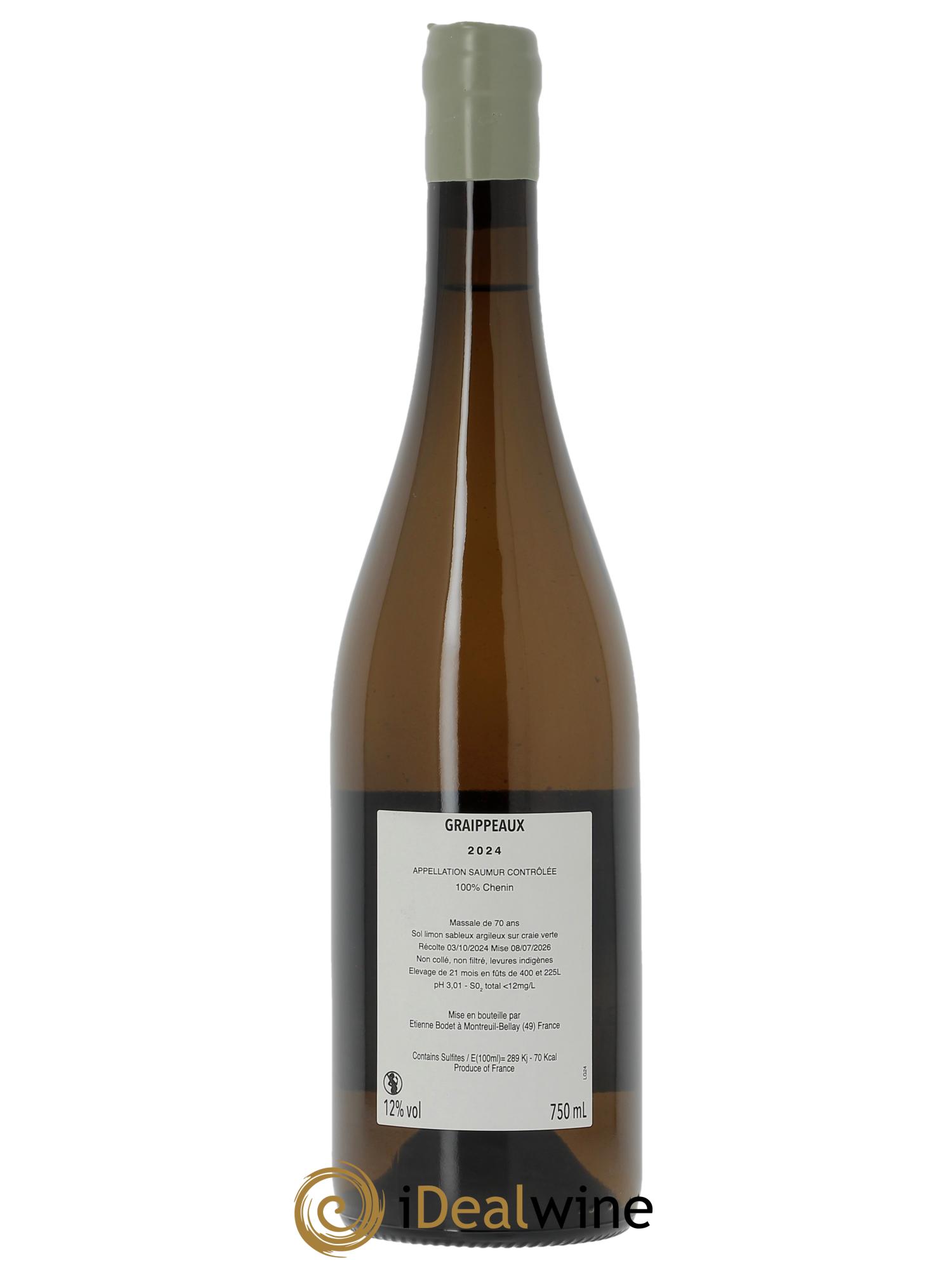Saumur Graippeaux - Clos Durandière Etienne Bodet 2024 - Lot de 1 bouteille - 1