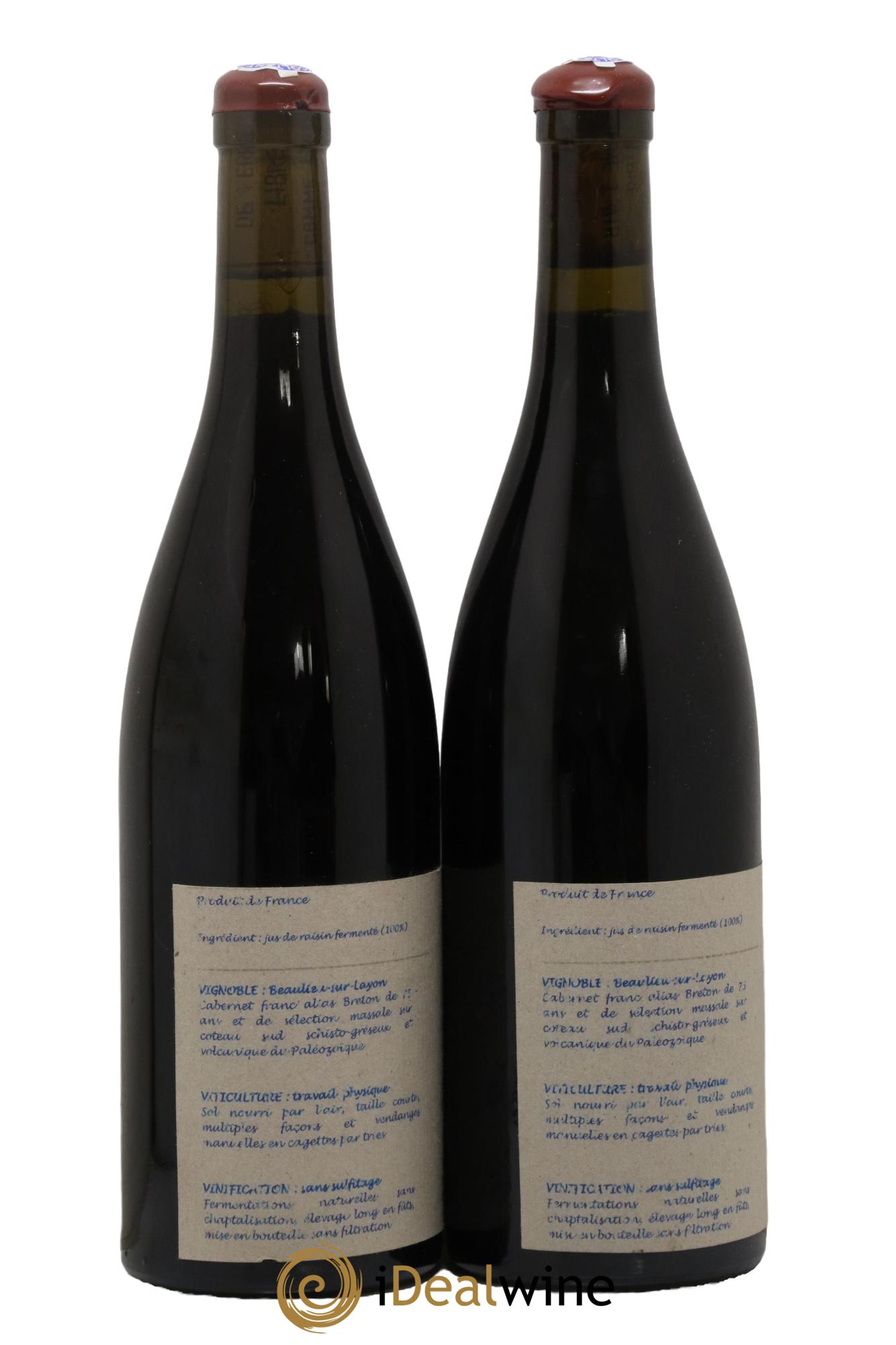 Vin de France Un vin de Terre Libre comme l'Air Le Sang de Lumière des Vieilles Vignes ... des Gasneries Josette Medau & Pierre Weyand Le Sang de Lumière des Vieilles Vignes des Gasneries Josette Medau et Pierre Weyand 2005 - Lot de 2 bouteilles - 1