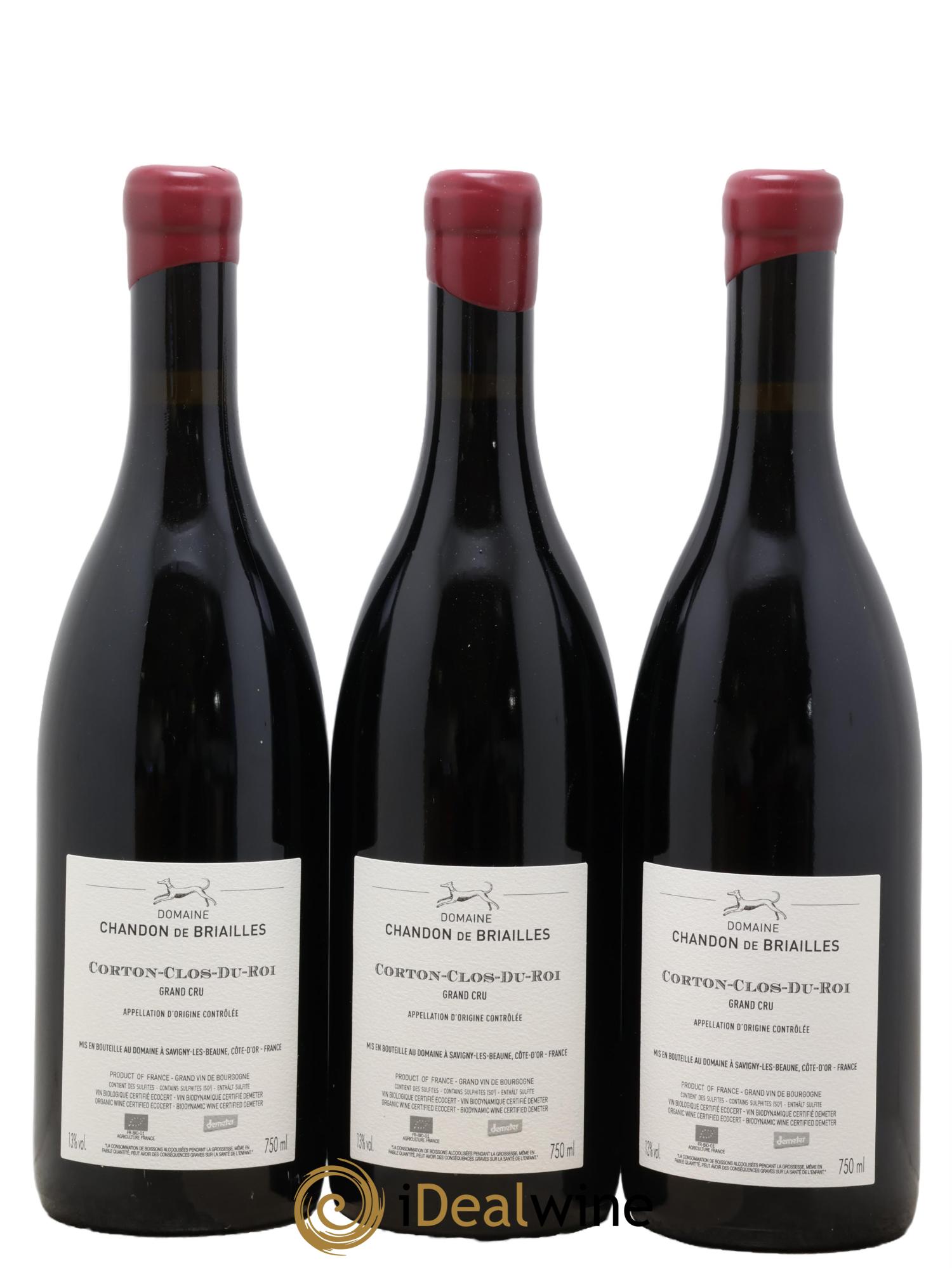 Corton Grand Cru Clos du Roi Chandon de Briailles  2020 - Posten von 3 Flaschen - 1