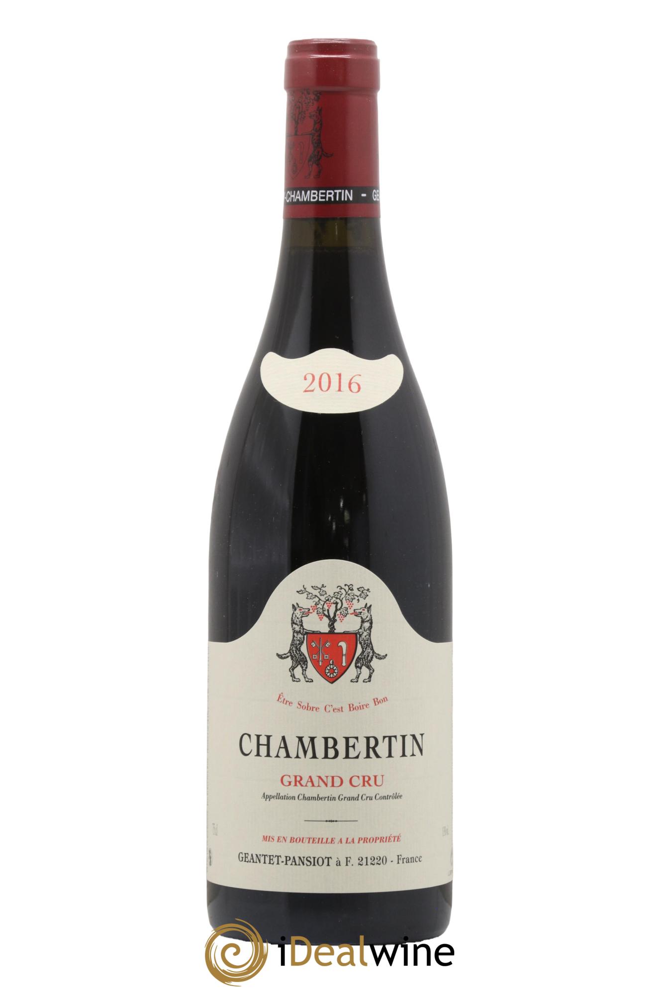 Chambertin Grand Cru Geantet-Pansiot 2016 - Lot de 1 bouteille - 0