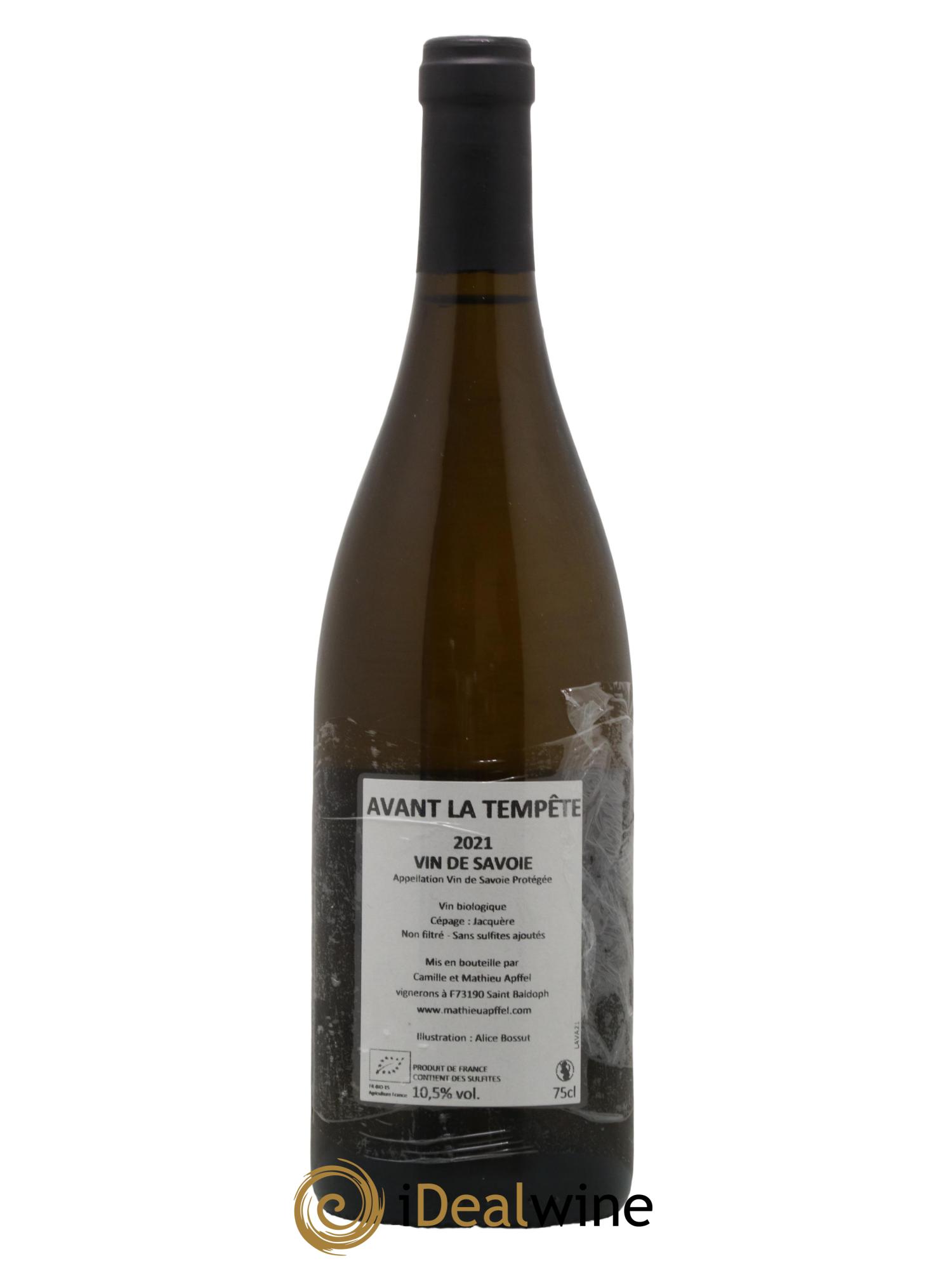 Vin de Savoie Avant la Tempete Mathieu Apffel 2021 - Lot de 1 bouteille - 1