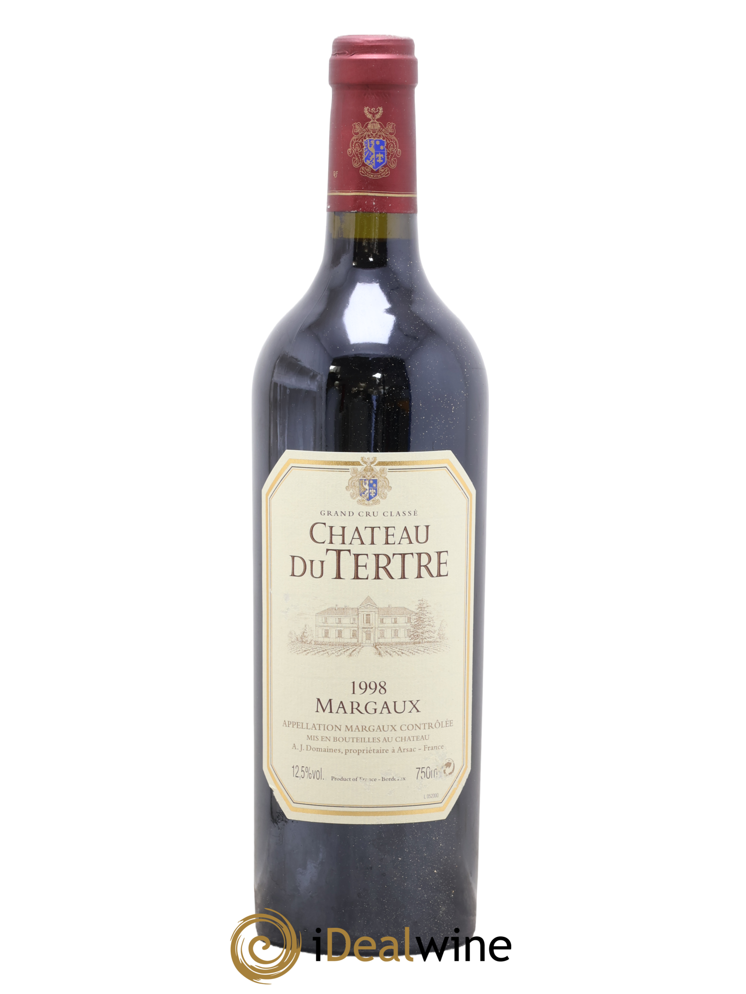 Château du Tertre 5ème Grand Cru Classé 1998 - Lot de 1 bouteille - 0