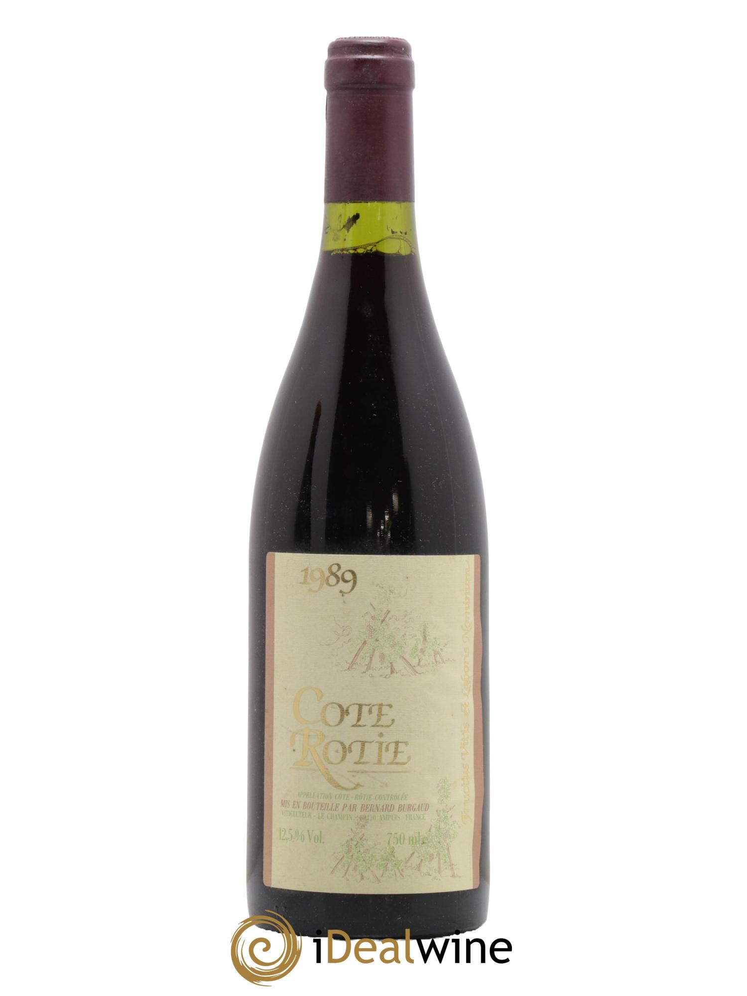 Côte-Rôtie Bernard Burgaud 1989 - Lot de 1 bouteille - 0
