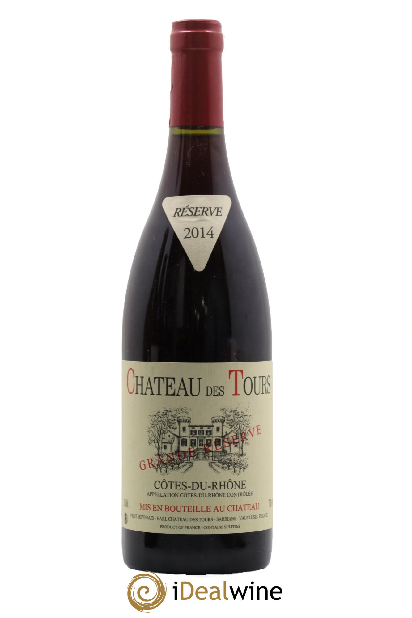 Côtes-du-Rhône Château des Tours Grande Réserve Emmanuel Reynaud 2014 - Lot de 1 bouteille - 0