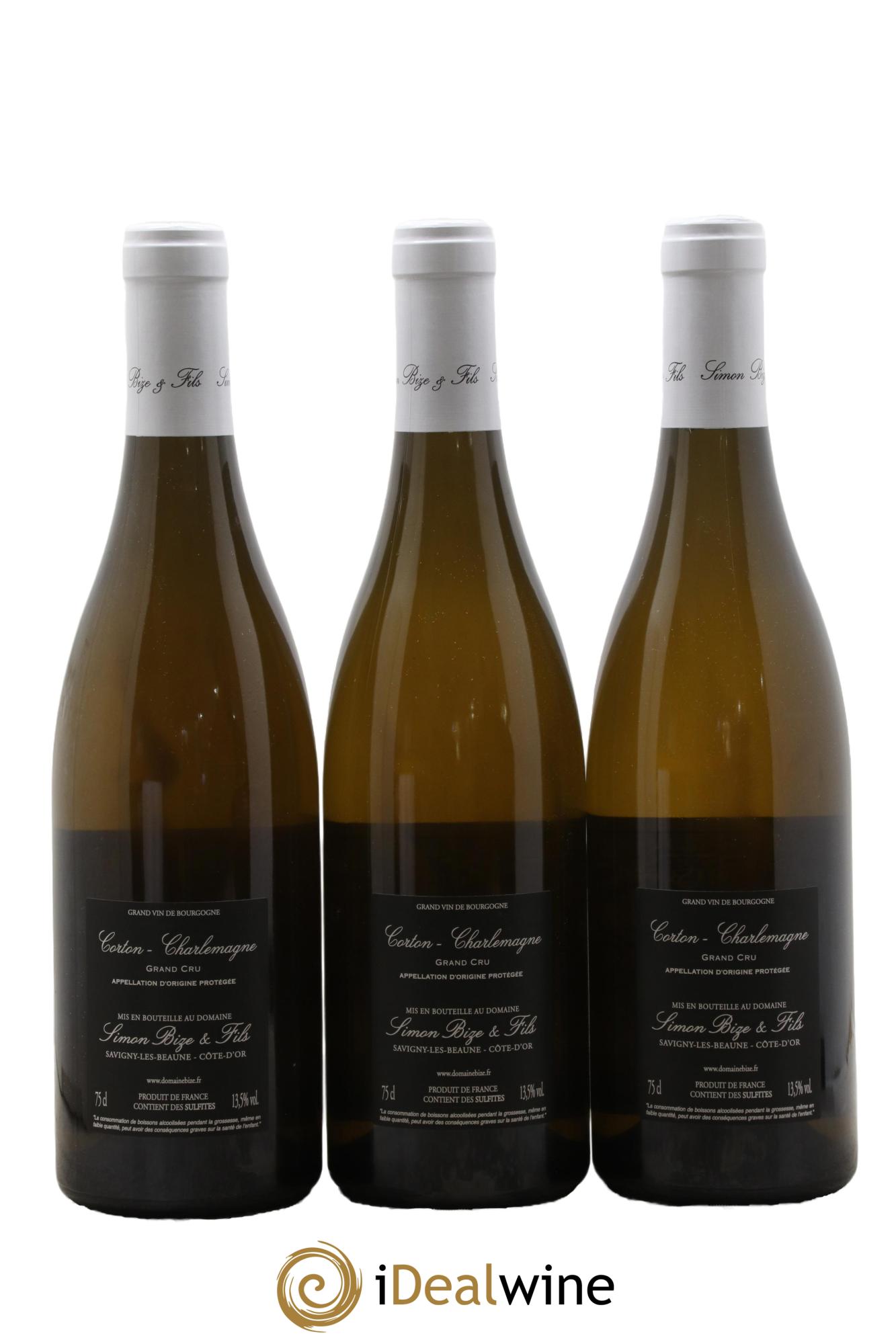 Corton-Charlemagne Grand Cru Simon Bize & Fils 2019 - Posten von 3 Flaschen - 1