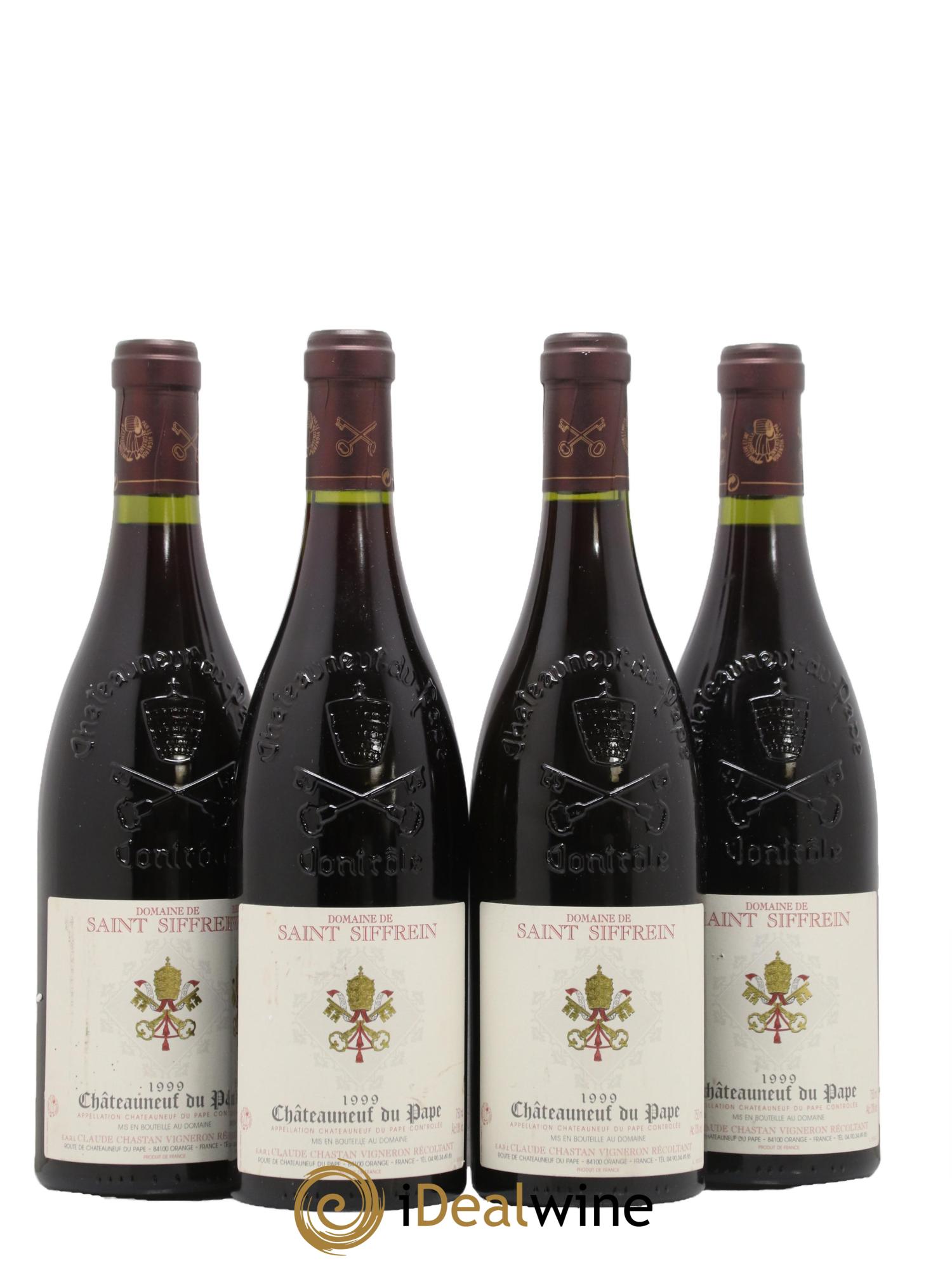 Châteauneuf-du-Pape Saint Siffrein 1999 - Lot de 4 bouteilles - 0