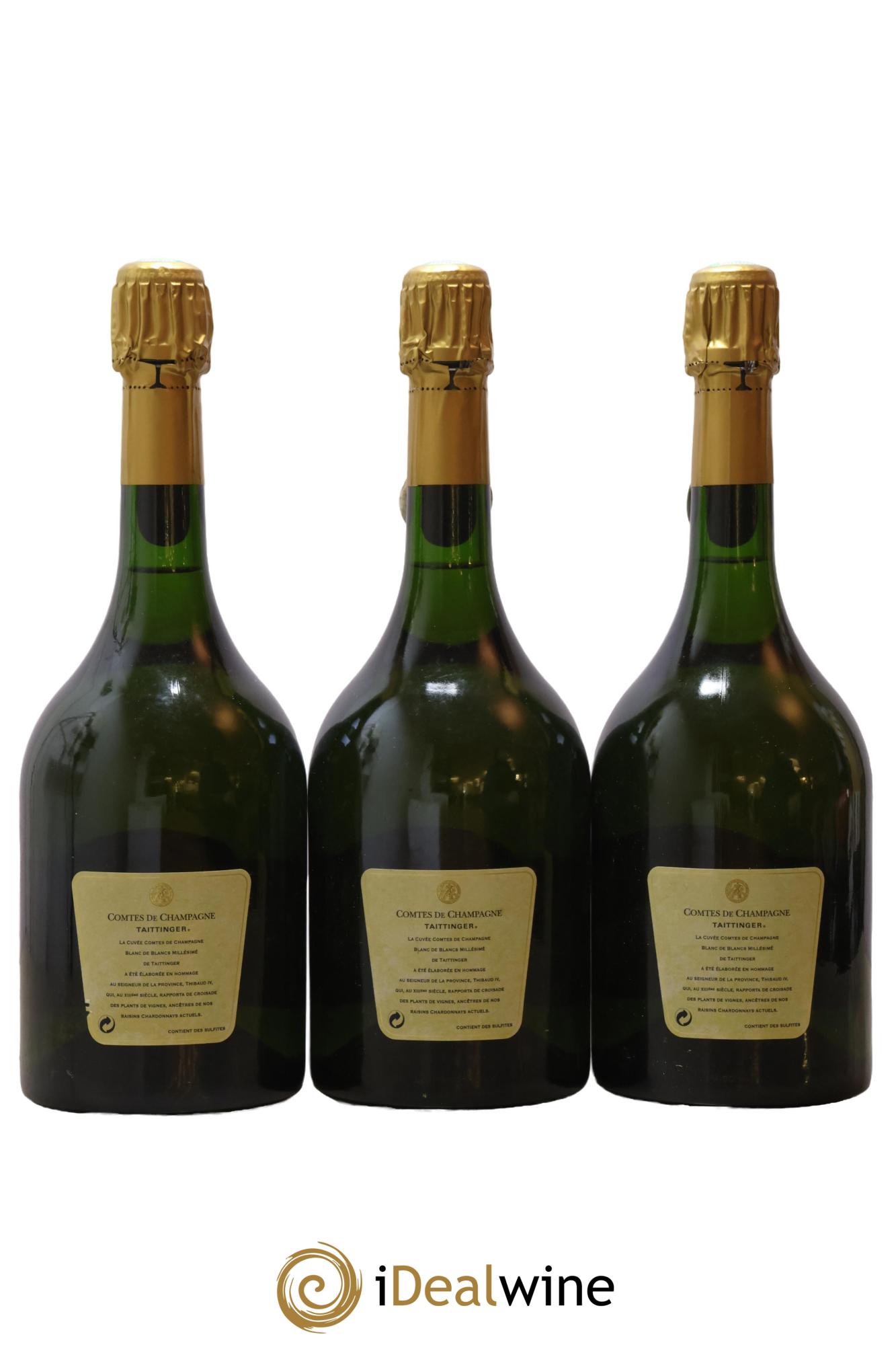 Comtes de Champagne Taittinger 1996 - Lot de 3 bouteilles - 1